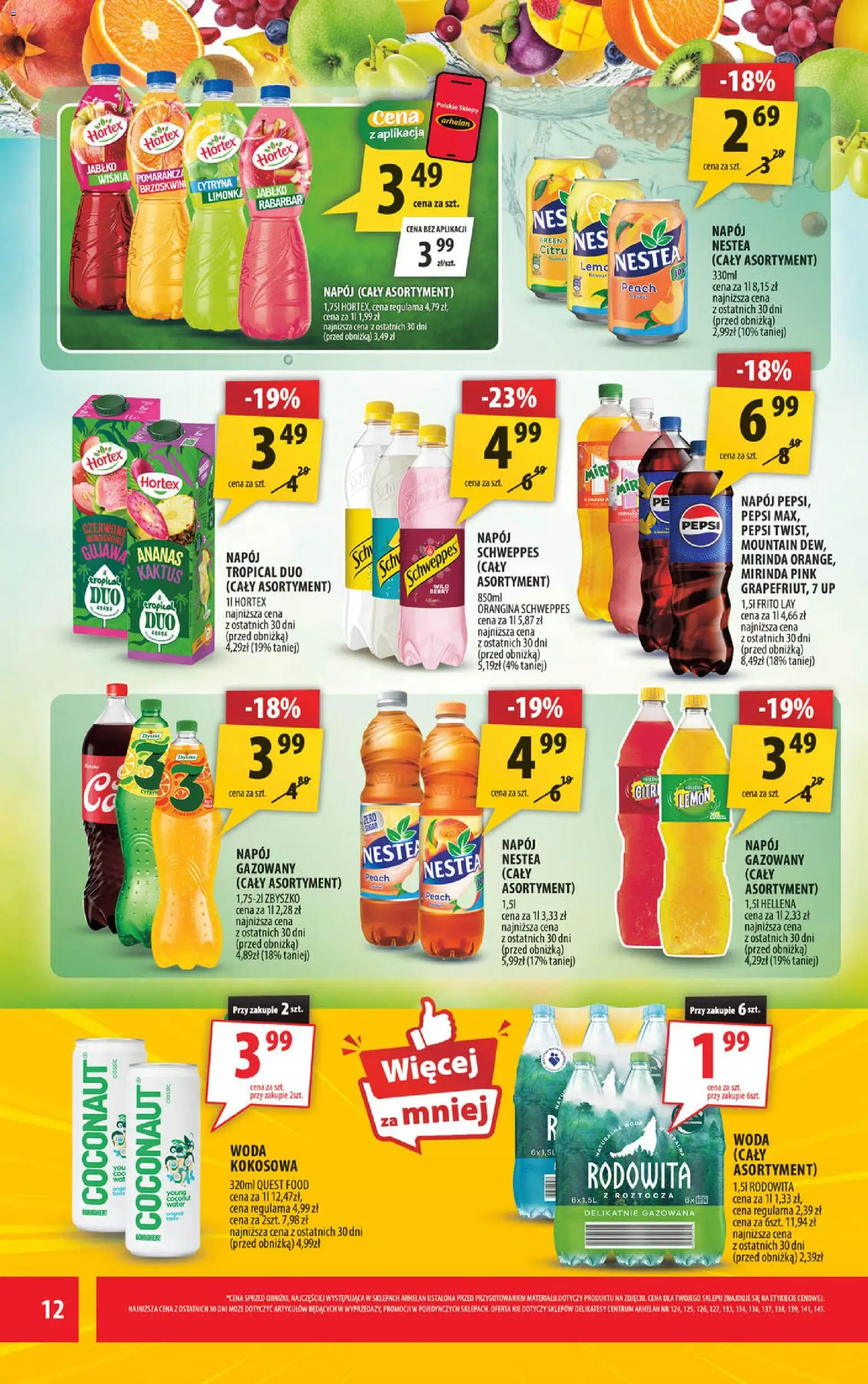 Arhelan gazetka od 03.07.2026 | Strona: 12 | Produkty: Pepsi, Delikatesy, Ananas, Woda