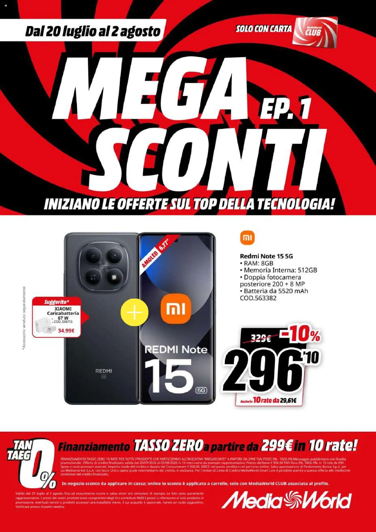 Volantino Media World del 20/07/2026 | Pagina: 22