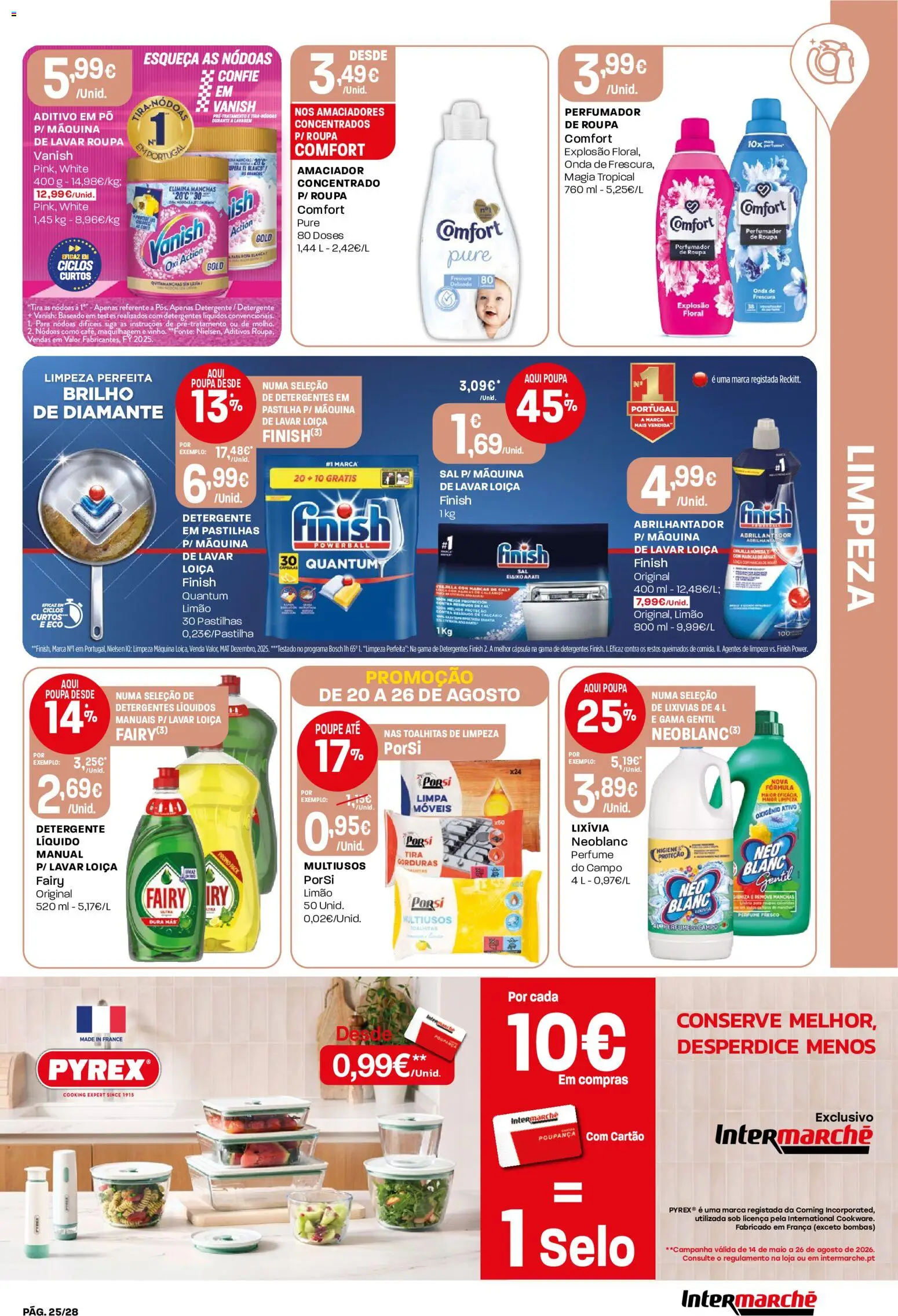 Intermarché Folheto Contact │ válido de 20/08/2026 | Página: 25 | Produtos: Pó, Maquilhagem, Detergente, Sal