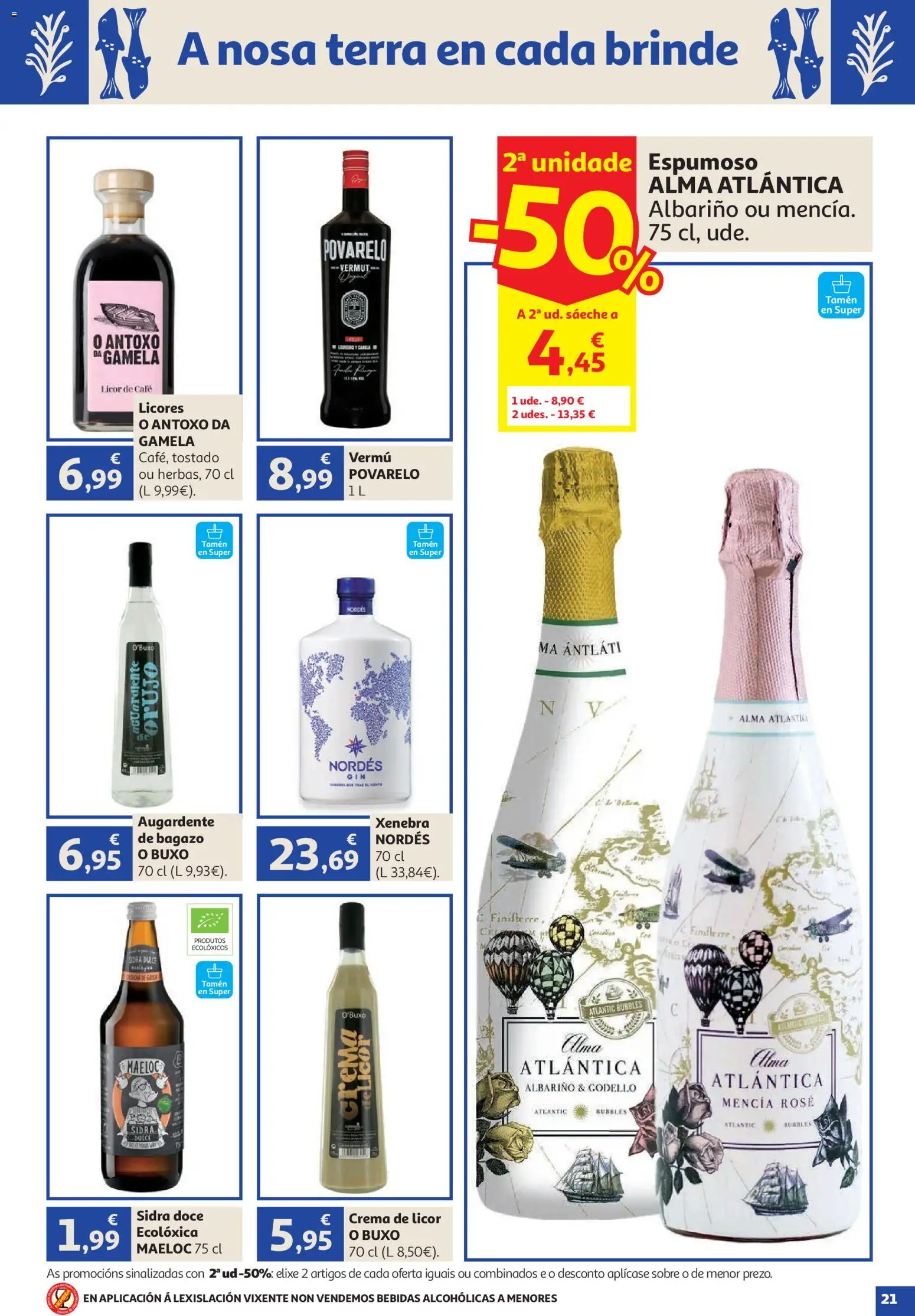 Alcampo Vive Galicia │ válido desde el 23/07/2026 | Página: 21 | Productos: Licor, Café, Crema