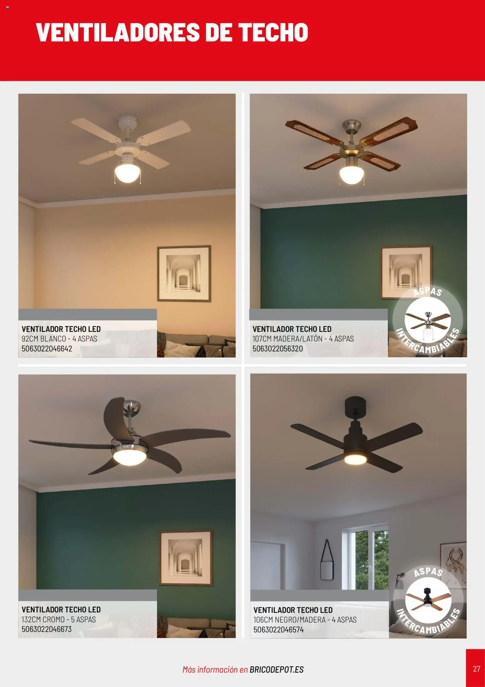 Brico Depôt Catálogo Climatización 2026 │ válido desde el 04/05/2026 | Página: 27 | Productos: Ventilador