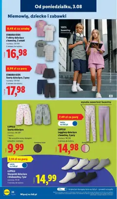 Pogląd oferty "LUPILU Skarpetki dziecięce z biobawełną, 7 par, Skarpetki dziecięce z biobawełną, 7 par. Rozmiary: 19-30. 3 zestawy do wyboru." - ważna od 03.08.2026 | Strona: 30