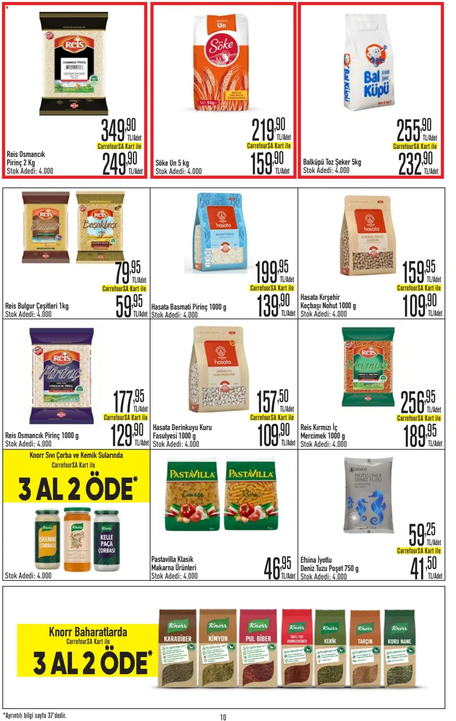 CarrefourSA Katalog - 09 Temmuz 2026 tarihinden itibaren geçerlidir | Sayfa: 10 | Ürünler: Ravioli, Pirinç, Şeker, Karabiber