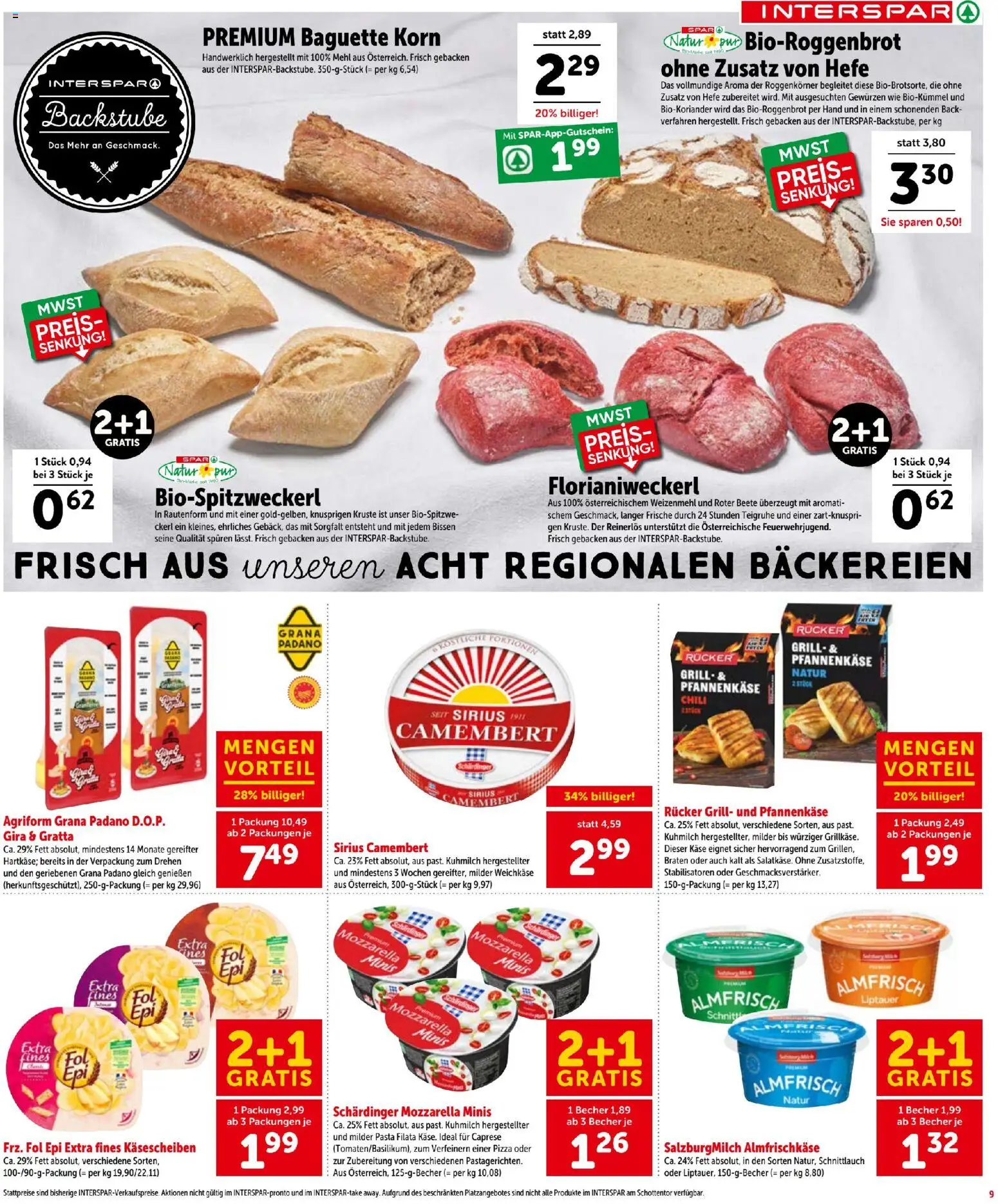 Interspar - Flugblatt gültig ab 30.07.2026 | Seite: 9 | Produkte: Pasta, Jääkaappipakastin, Grill, Pizza