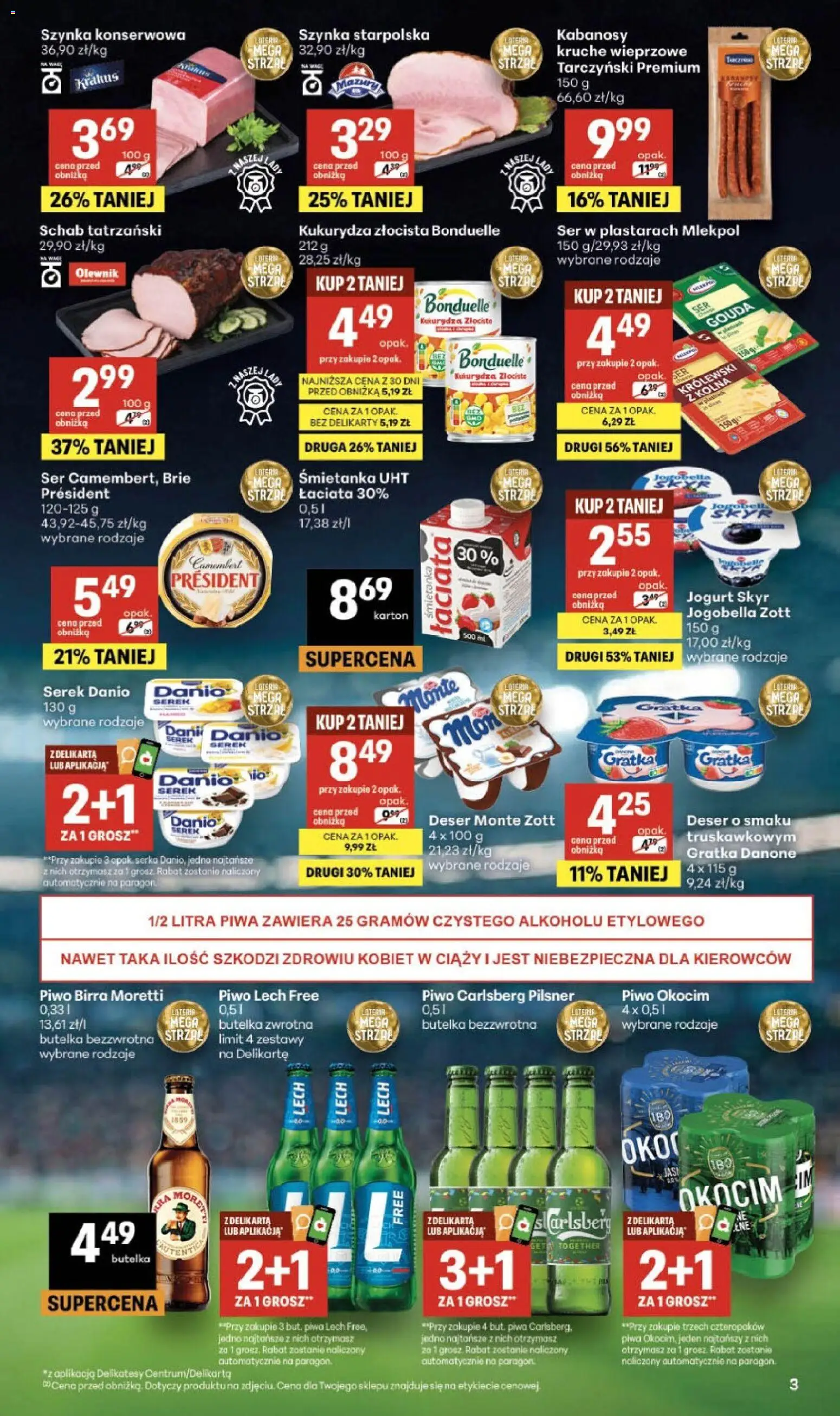 Delikatesy Centrum gazetka - Sklepy Własne od 25.06.2026 | Strona: 3 | Produkty: Serek, Kukurydza, Piwo, Skyr