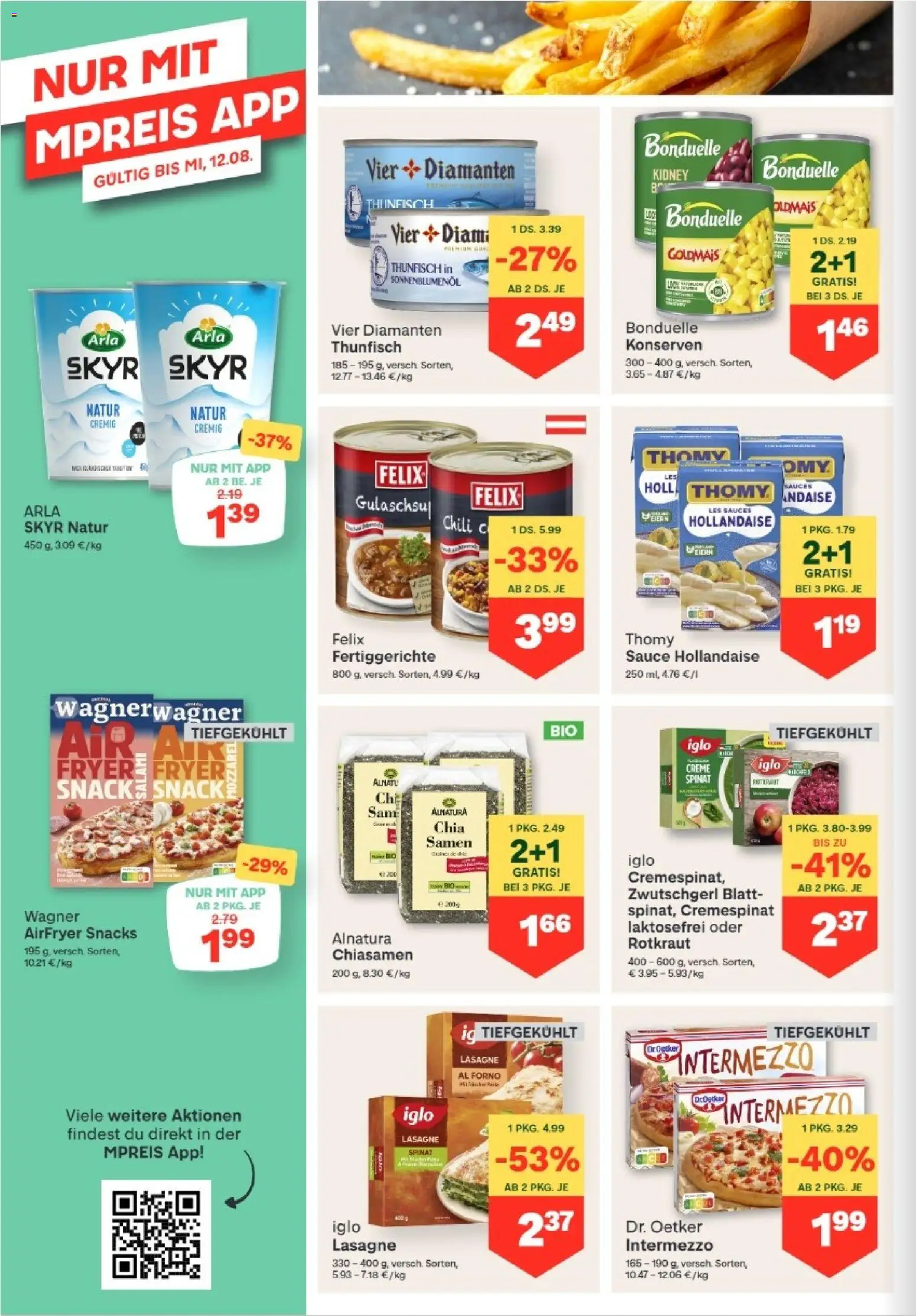 MPREIS Dellach im Drautal gültig ab 30.07.2026 | Seite: 8 | Produkte: Fertiggerichte, Chili, Creme