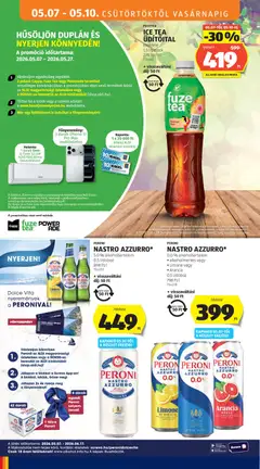FUZETEA ICE TEA ÜDÍTŐITAL, többféle, 1,5 l/palack - amely érvényes a következő dátumtól: 07.05.2026 | Oldal: 16