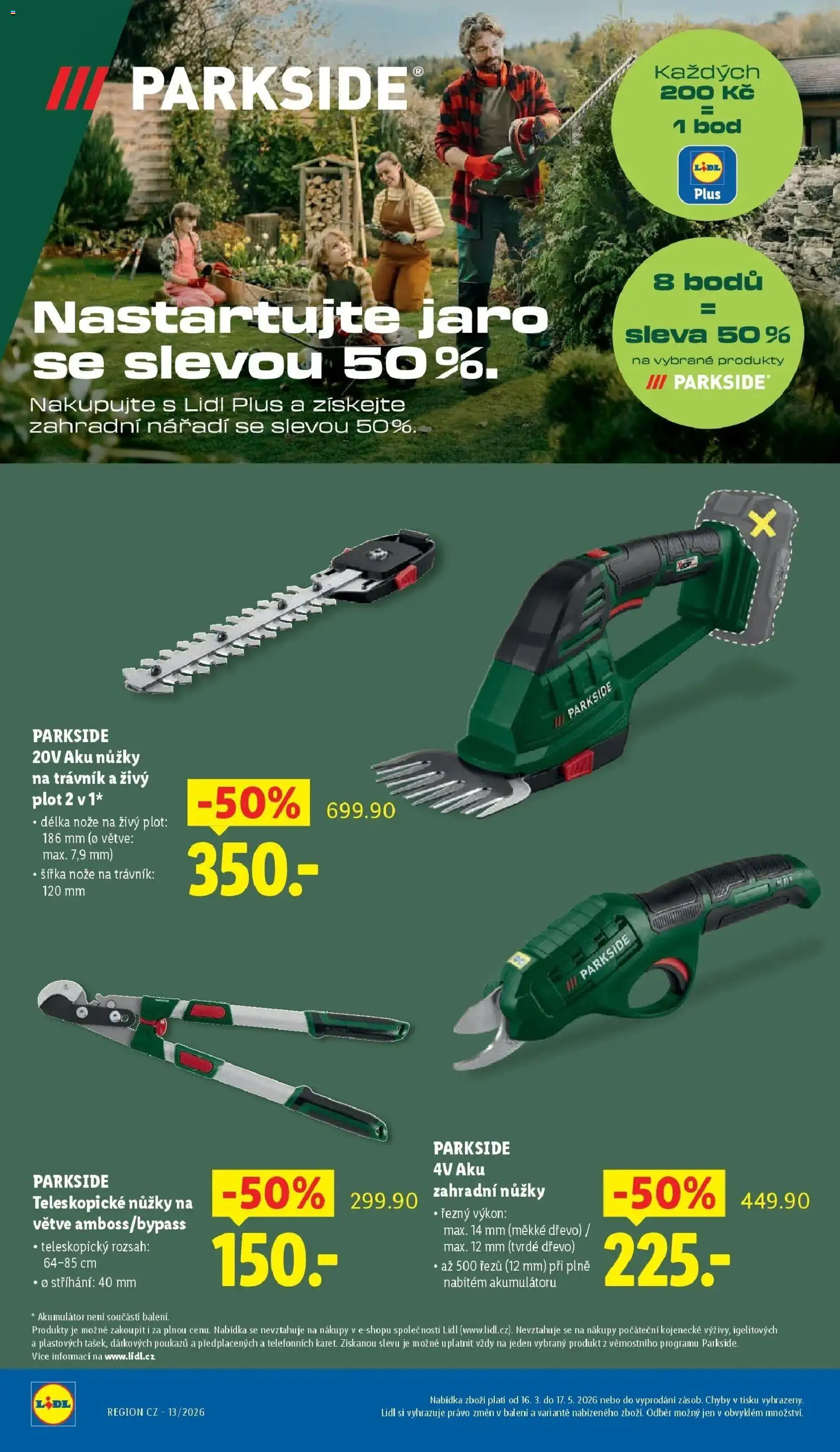 Lidl leták - Zahradní brožura od 13.04.2026 | Strana: 8 | Produkty: Nůžky, Nože, Nářadí, Teleskopické nůžky na větve