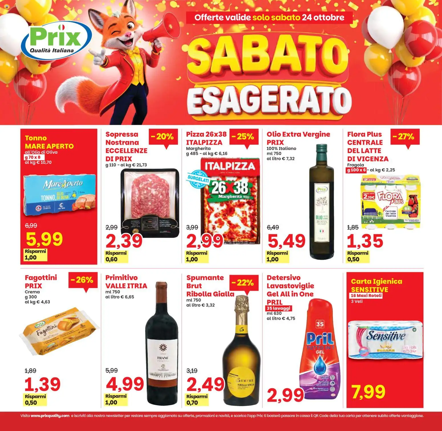 Volantino Prix del 20/10/2026 | Pagina: 24 | Prodotti: Crema, Pizza, Olio, Lavastoviglie
