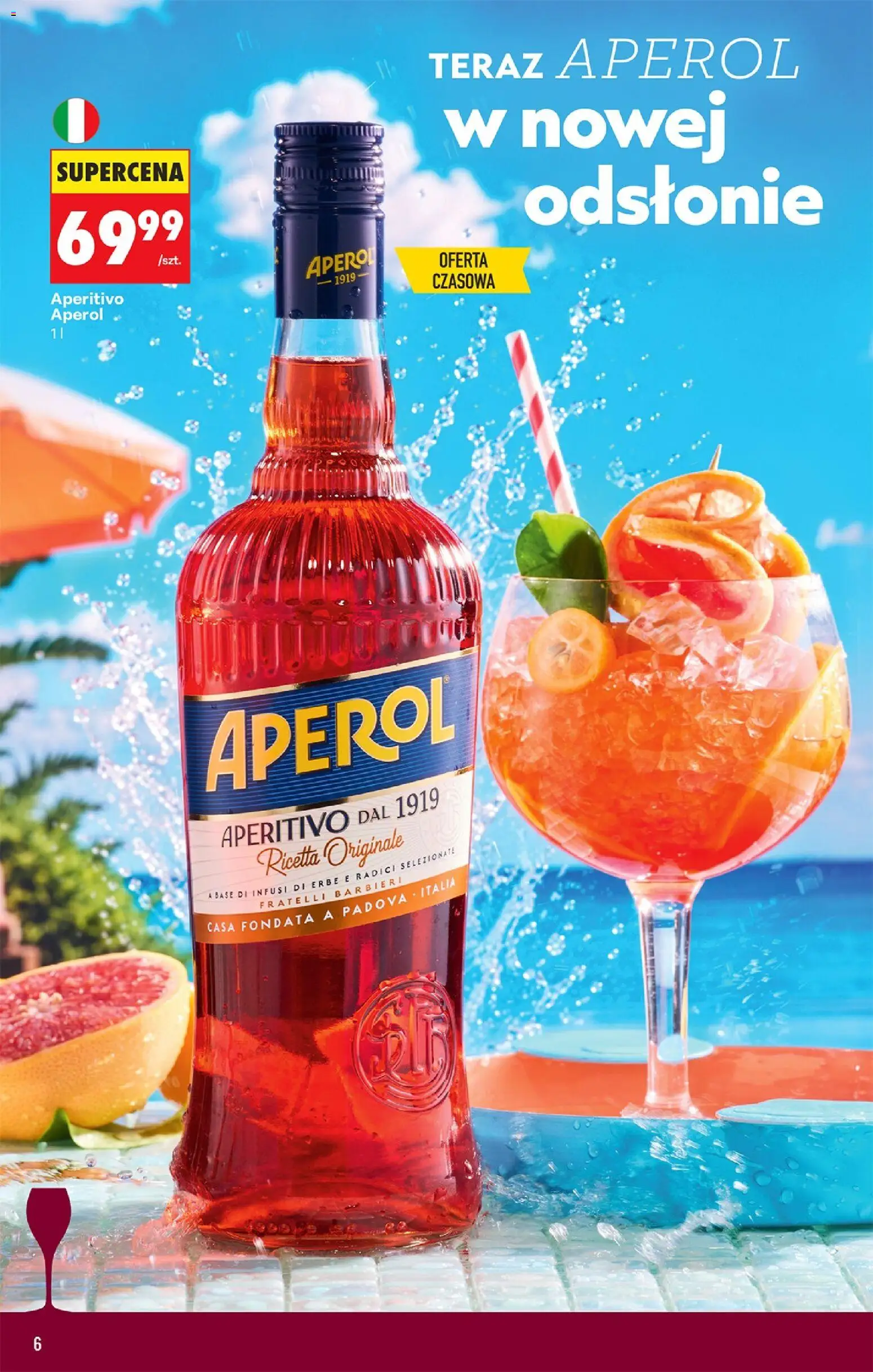 Biedronka gazetka - Czas na toast od 13.07.2026 | Strona: 6 | Produkty: Aperol