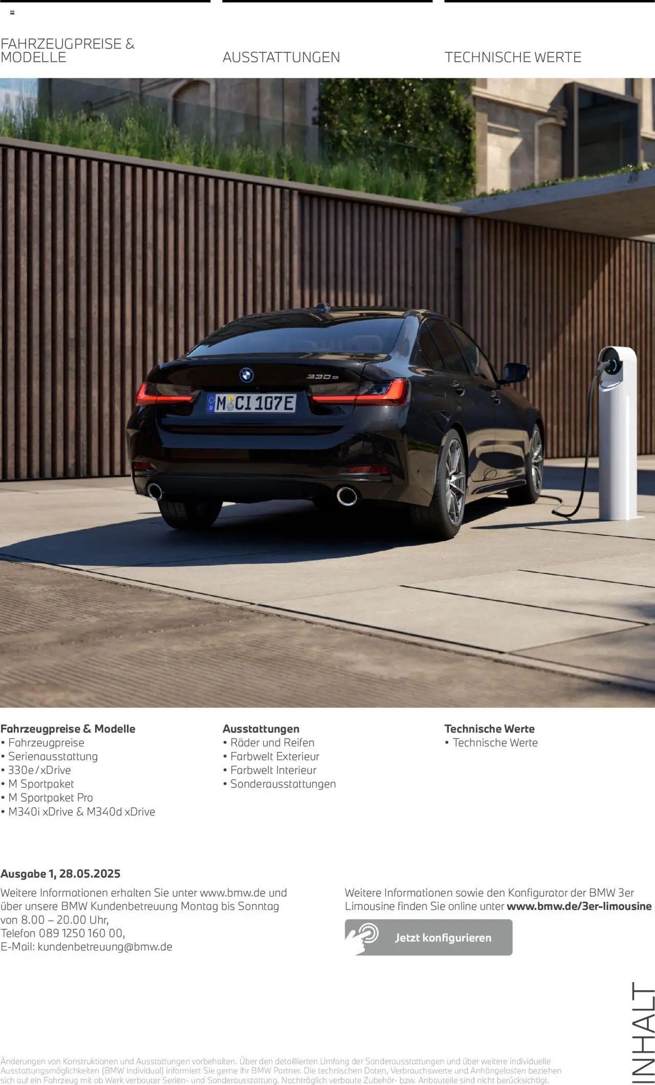 BMW 3er Limousine – gültig ab 01.07.2025 | Seite: 2 | Produkte: Telefon