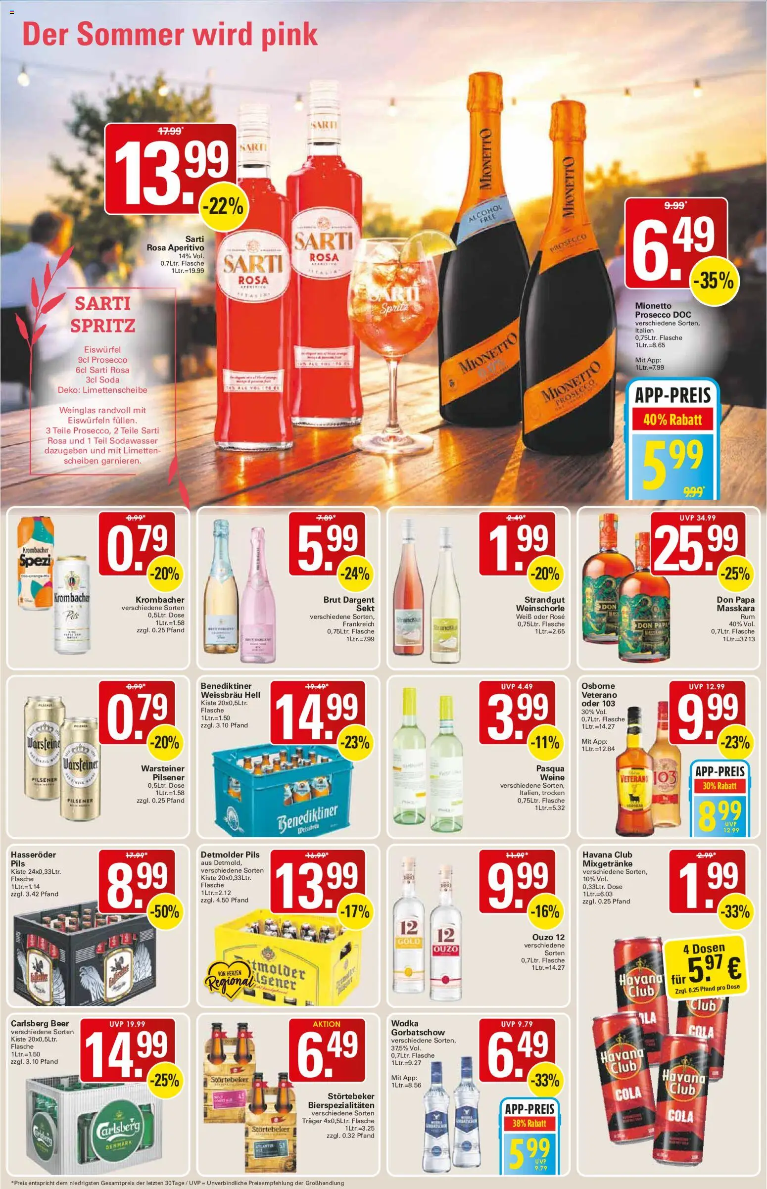 WEZ Prospekt – gültig ab 13.07.2026 | Seite: 14 | Produkte: Ouzo 12, Ouzo, Cola, Pils