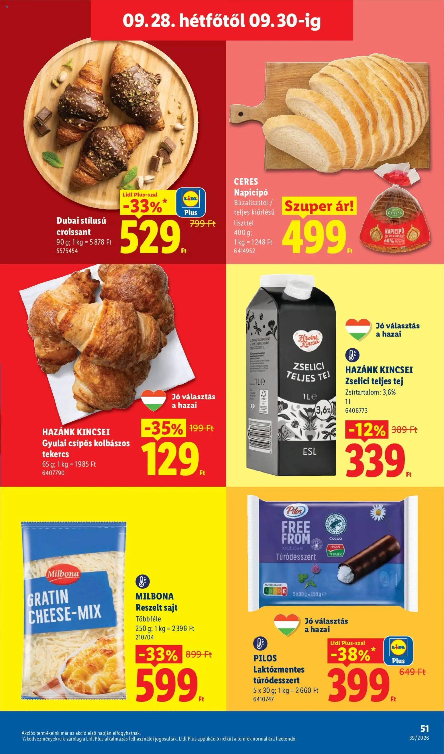 Lidl akciós ujság - amely érvényes a következő dátumtól: 2026.09.24. | Oldal: 51