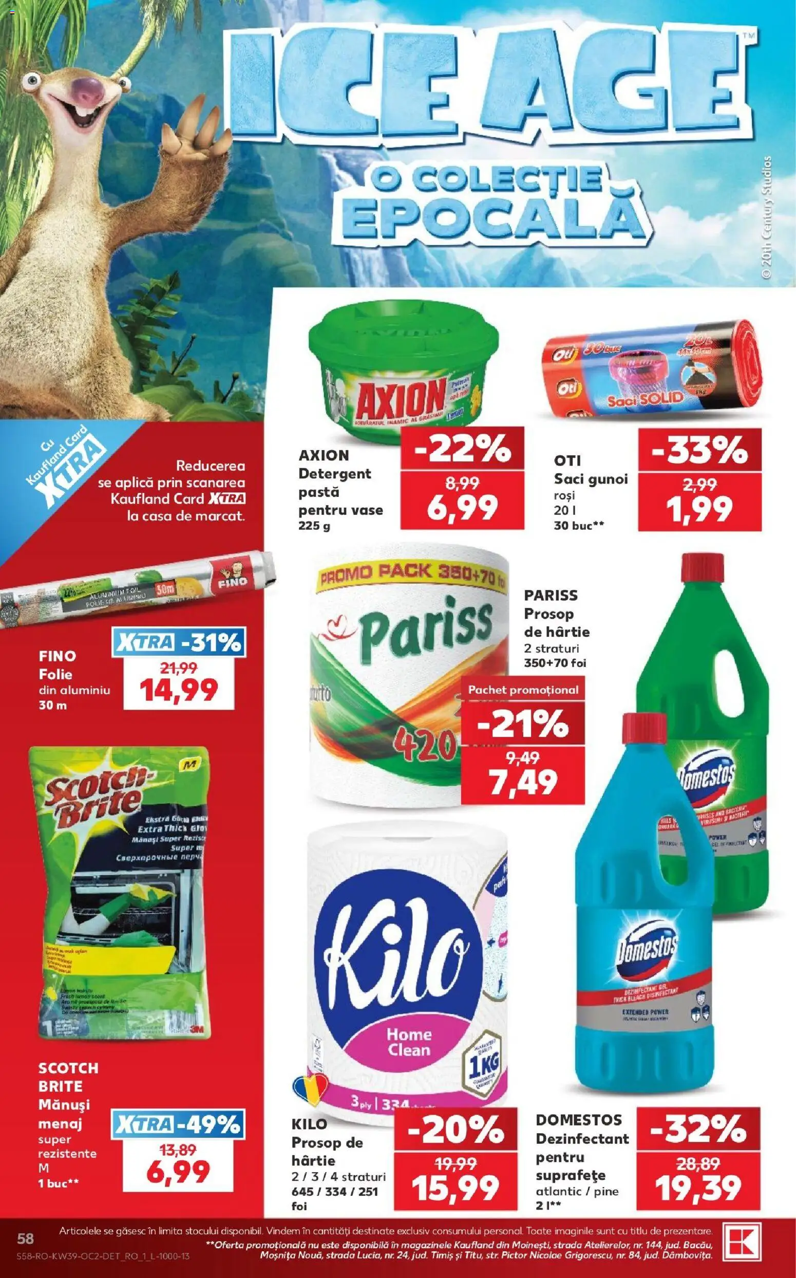 Kaufland RO akciós ujság - amely érvényes a következő dátumtól: 2026.09.23. | Oldal: 58 | Termékek: Domestos