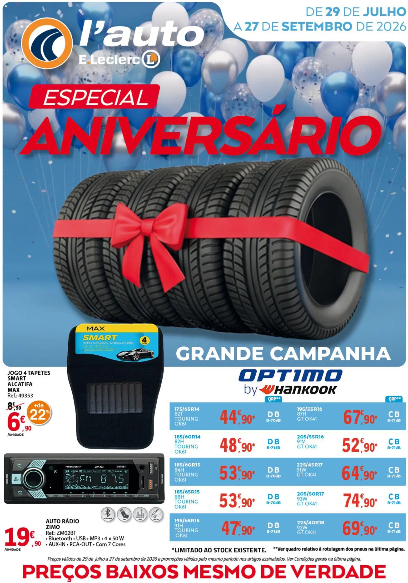 E.Leclerc folheto Auto │ válido de 29/07/2026 | Página: 1 | Produtos: Rádio, Quadro