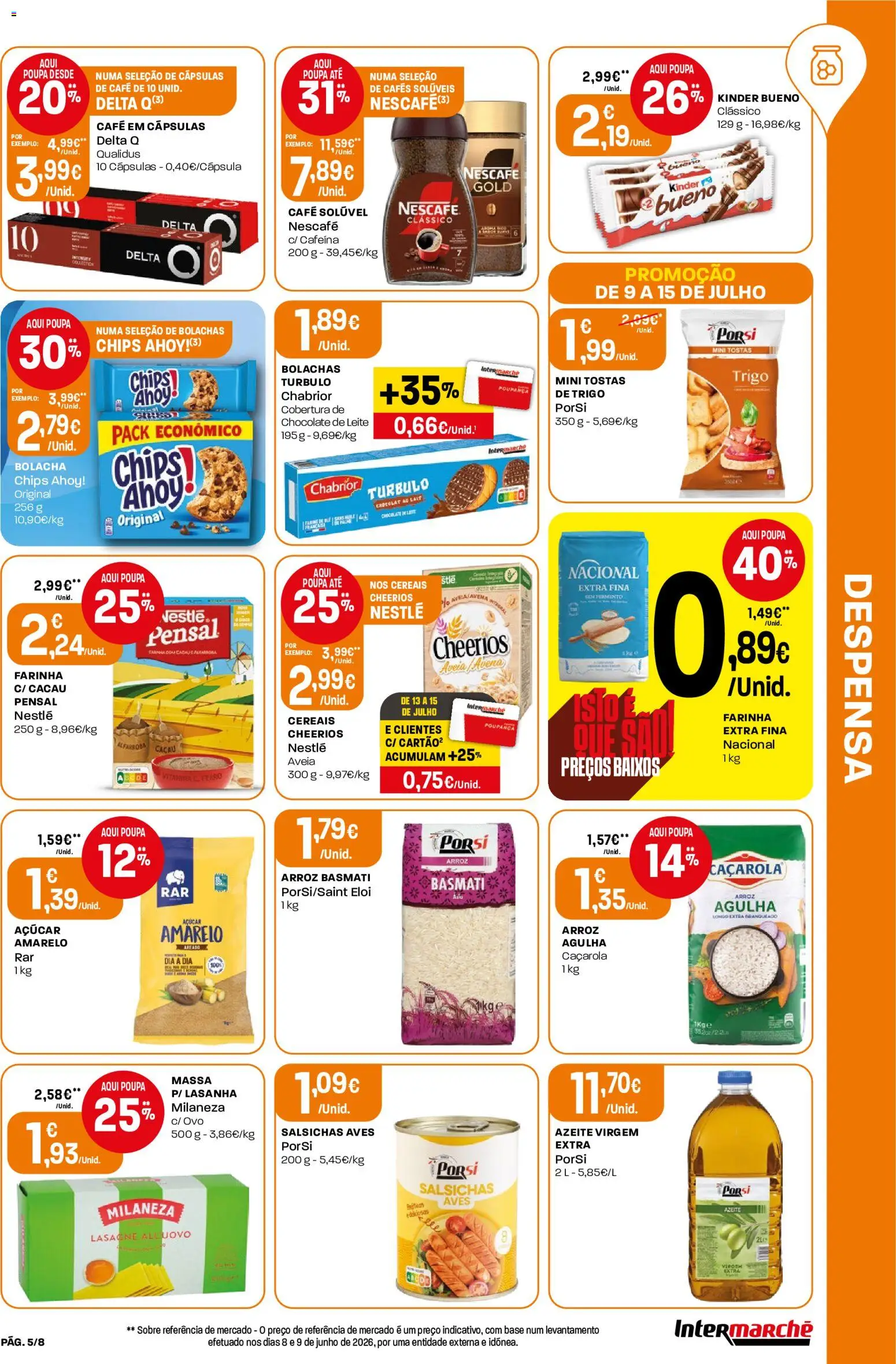 Intermarché Folheto Mini │ válido de 09/07/2026 | Página: 5 | Produtos: Tostas, Leite, Açúcar, Cereais