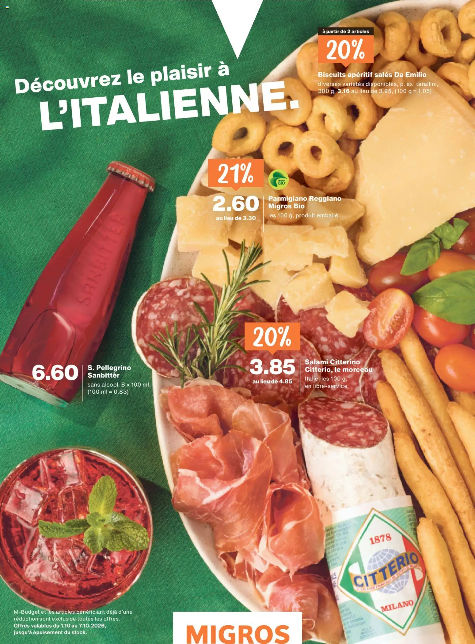 Migros aktionen Magazin FR – gültig ab 30.09.2026 | Seite: 4 | Produkte: Salami