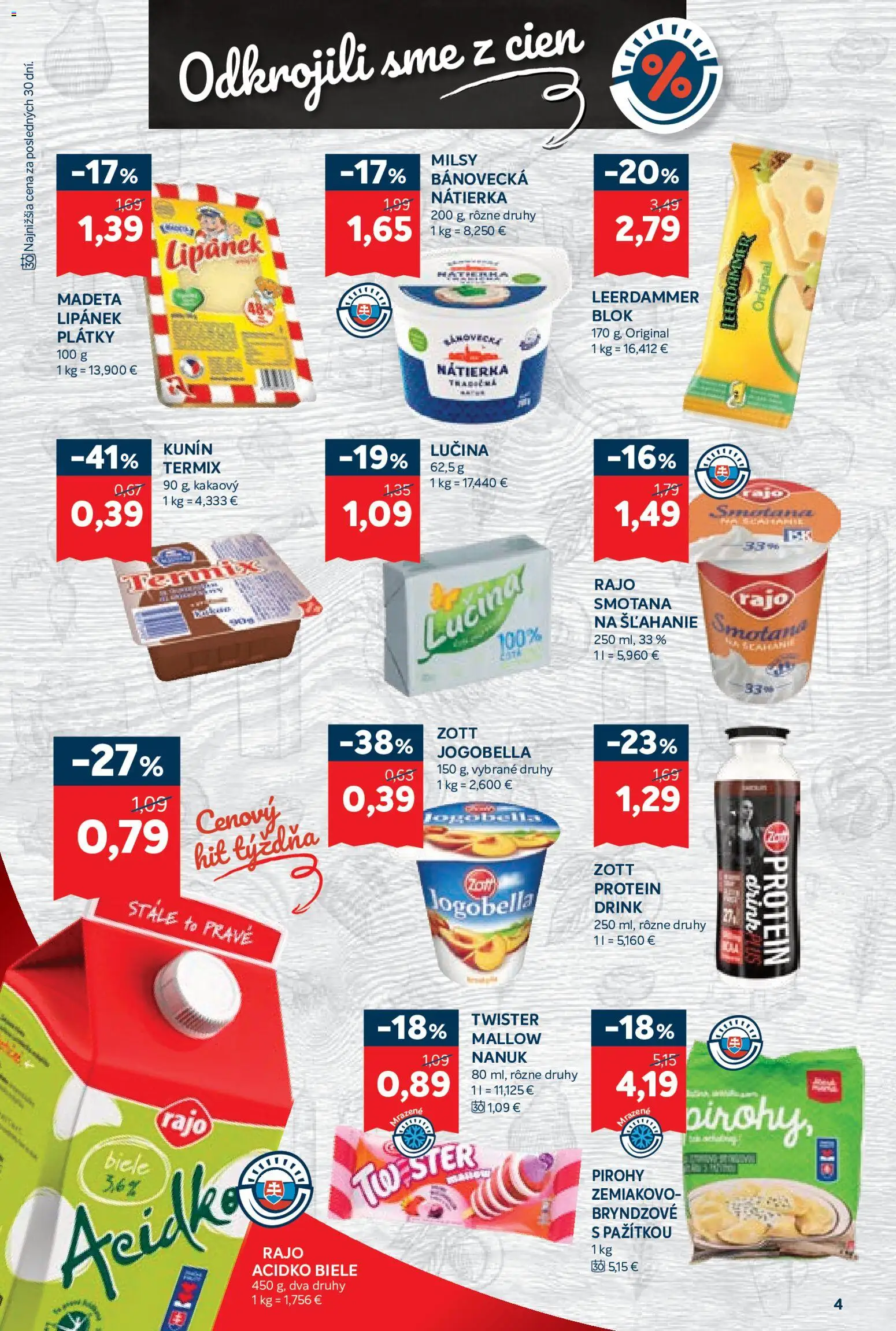 Nové Kraj akcie – leták je platný od 11.06.2026 | Strana: 6 | Produkty: Smotana, Protein, Nanuk, Acidko