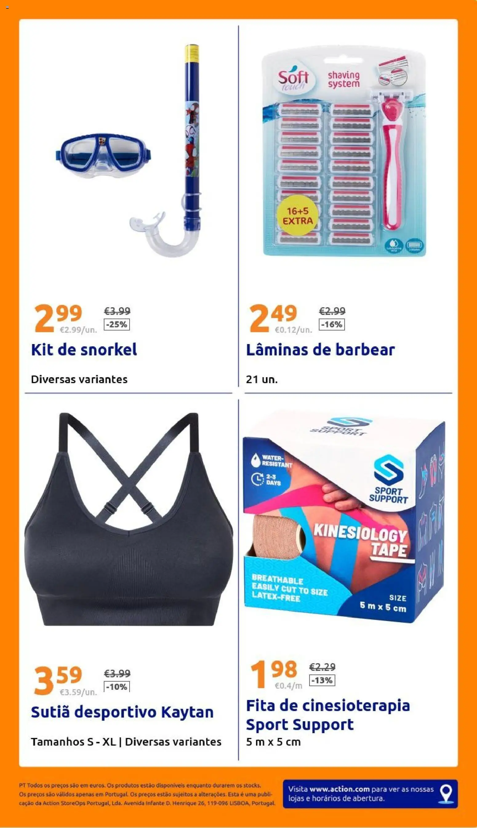 Action folheto │ válido de 17.06.2026 | Página: 21 | Produtos: Lâminas de barbear, Sutiã