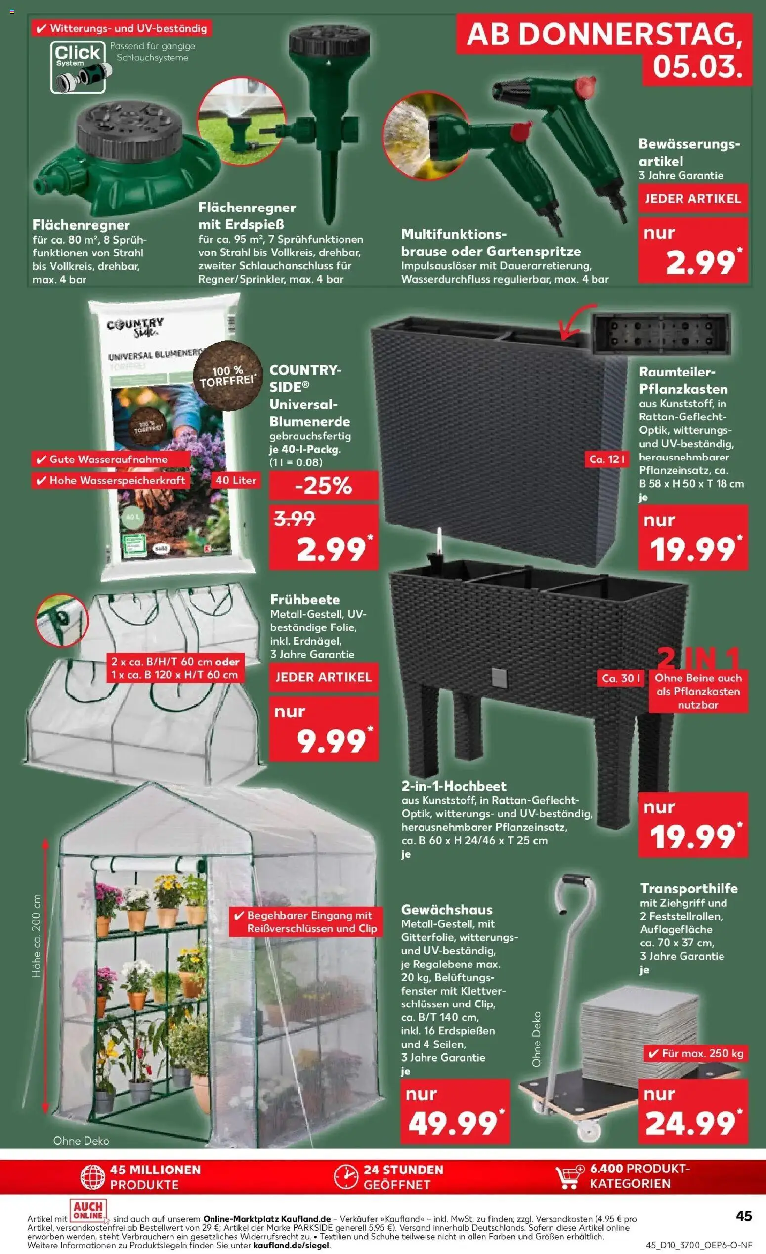 Kaufland Prospekt Lutherstadt Wittenberg	 – gültig ab 02.03.2026 | Seite: 57 | Produkte: Raumteiler, Blumenerde, Hose