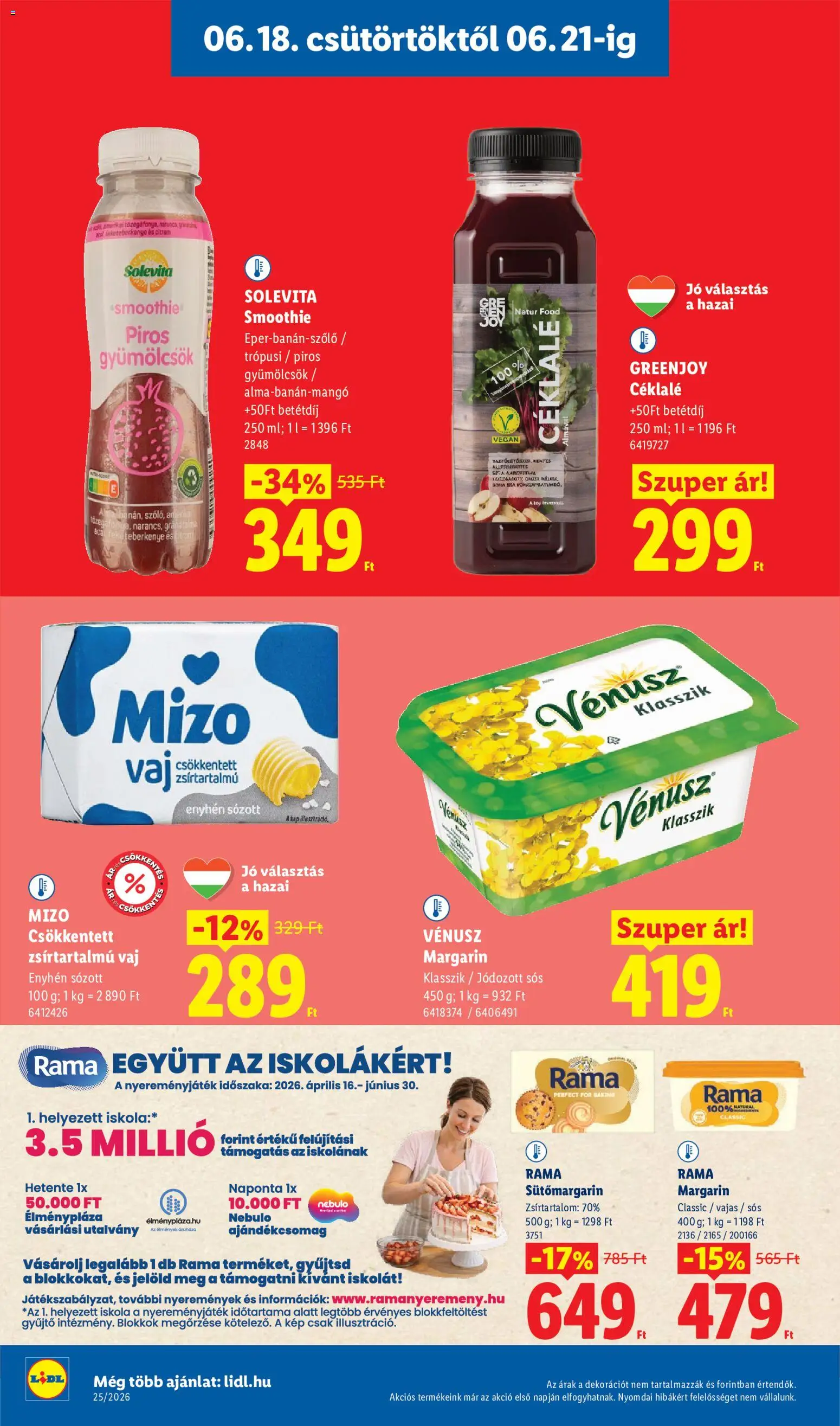 Lidl akciós ujság - amely érvényes a következő dátumtól: 18.06.2026 | Oldal: 8