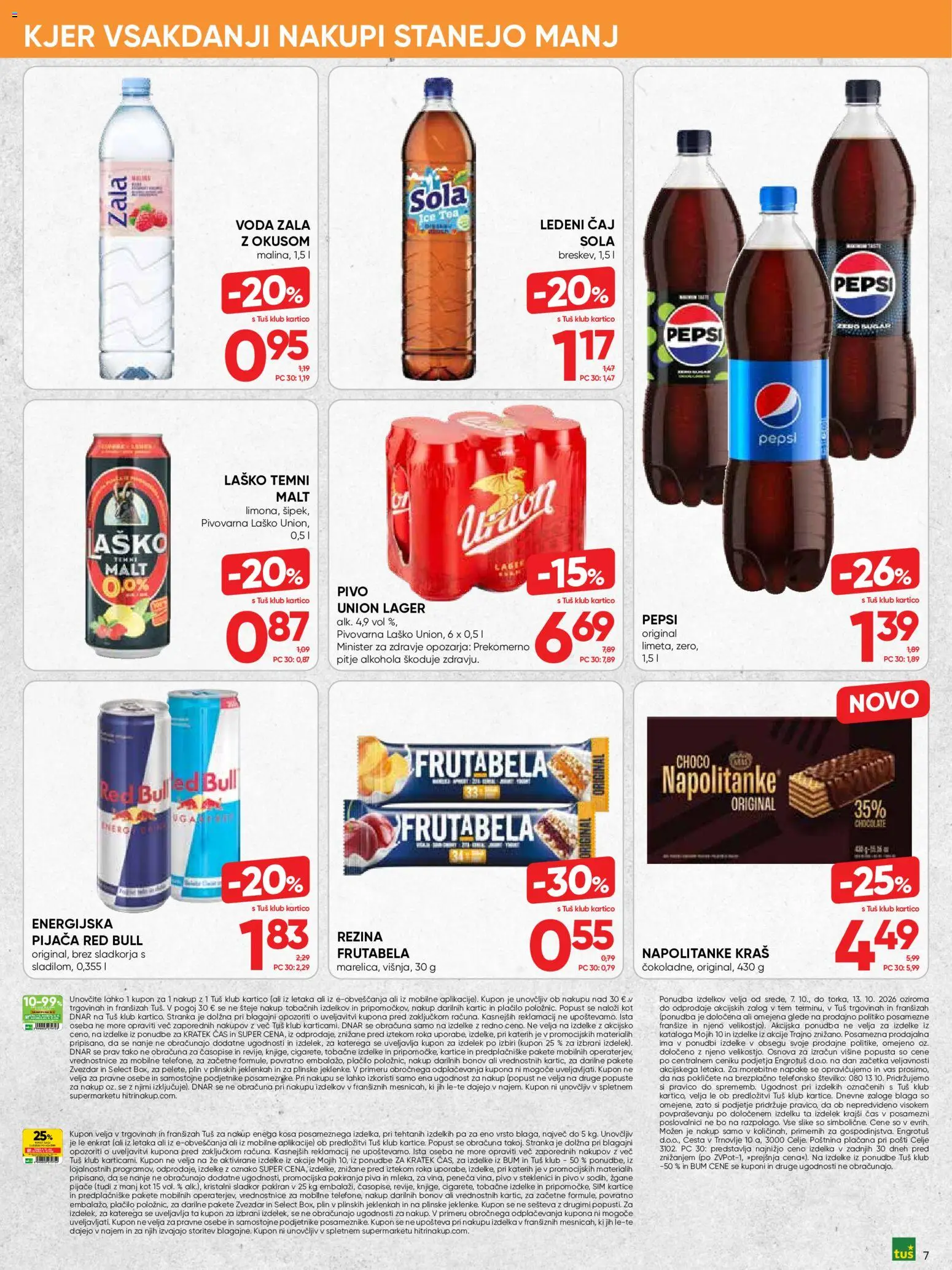 Novi Tuš katalog ponudbe – veljaven od 07.10.2026 | Stran: 7