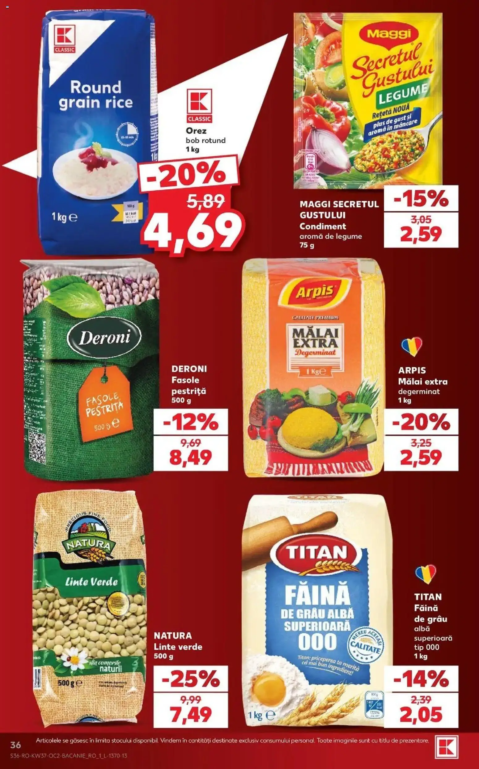 Kaufland Codlea 09.09.2026 - Revista si Oferta | Pagină: 36 | Produse: Mere, Mălai, Tip, Plus