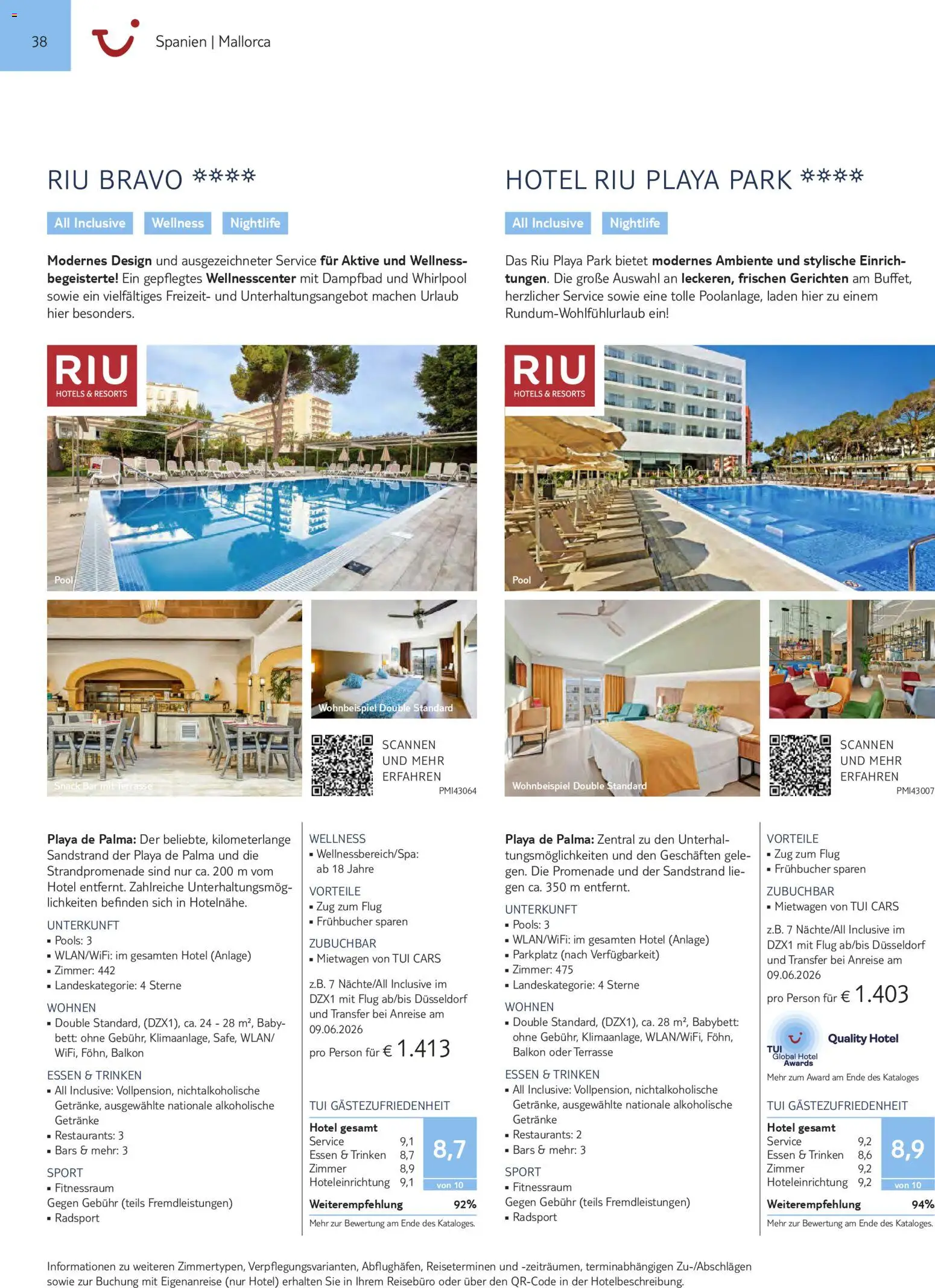 TUI Prospekt Südeuropa & Nordafrika 2026/27 – gültig ab 03.03.2026 | Seite: 38 | Produkte: Bett, Babybett