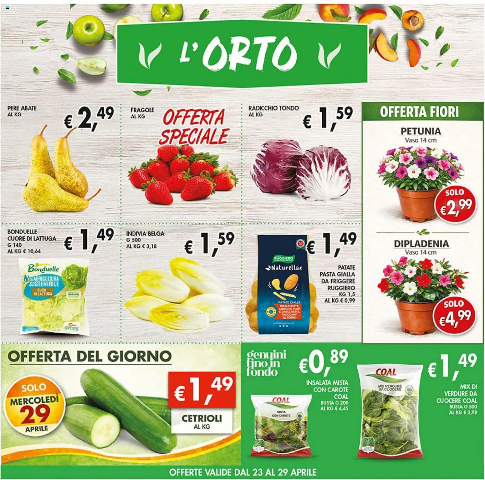 Volantino Coal del 23.04.2026 | Pagina: 6 | Prodotti: Insalata, Patate, Verdure, Vaso