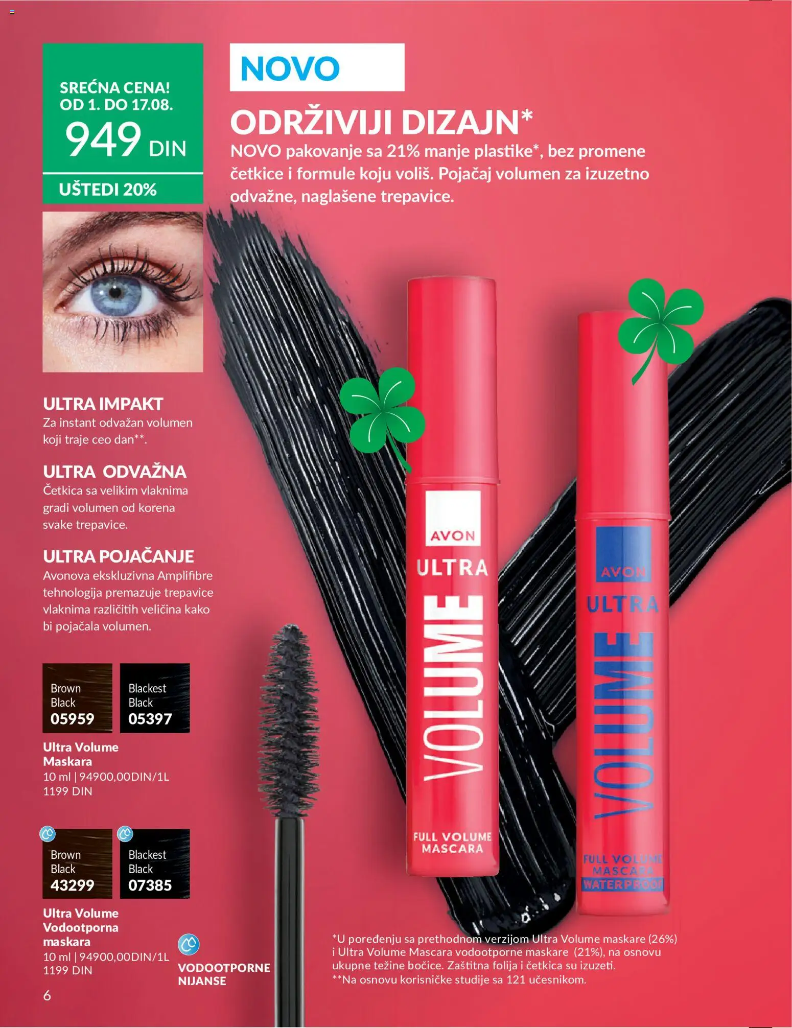 AVON katalog - važi od 01.08.2026 | Strana: 6 | Proizvode: Maskara, Pakovanje