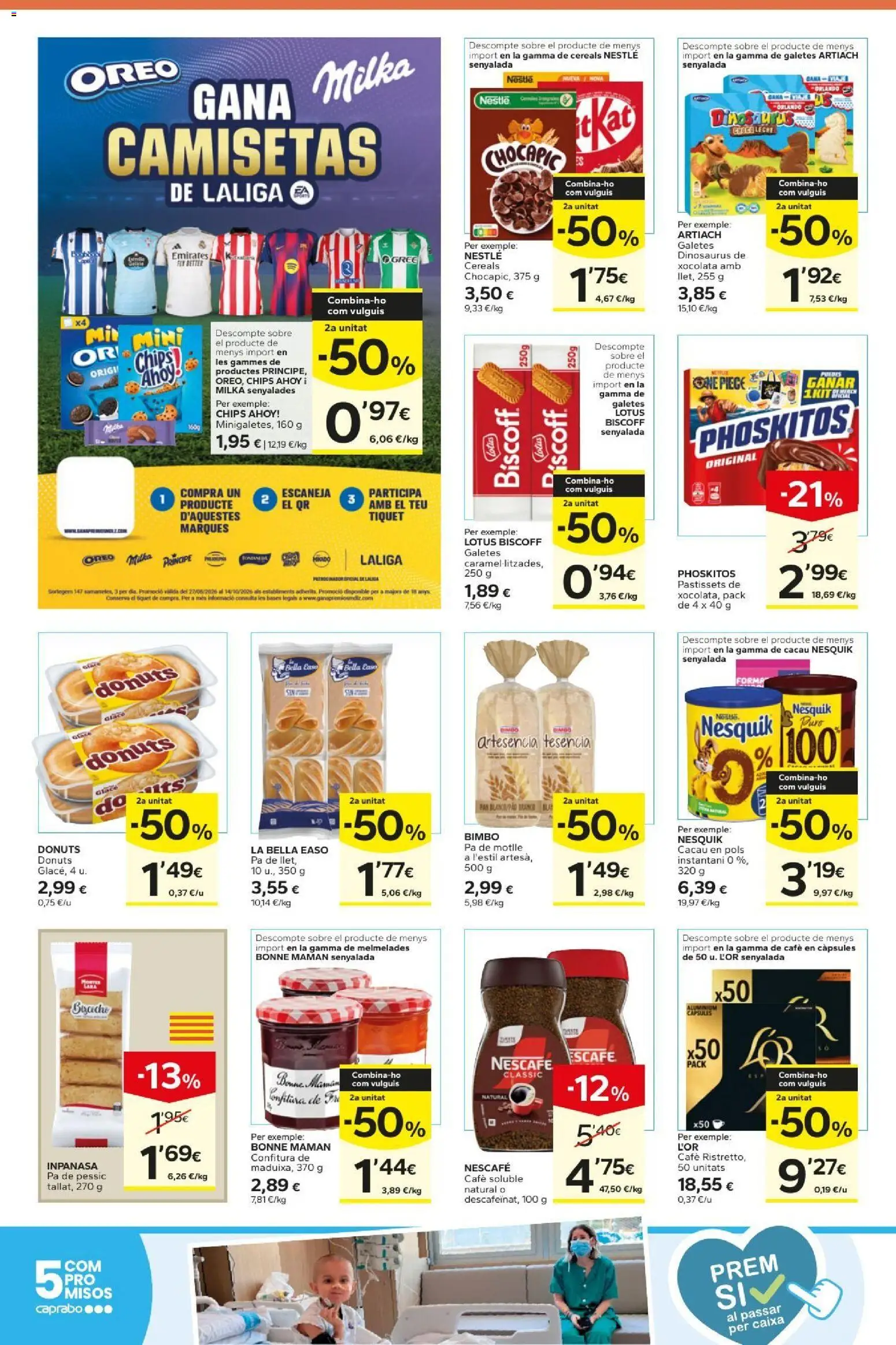 Caprabo folleto │ válido desde el 01/10/2026 | Página: 12 | Productos: Pan, Lotus, Café soluble, Donuts