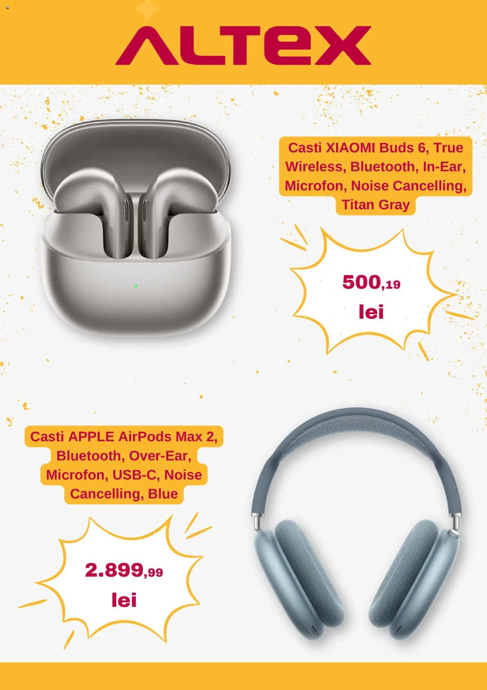 Noul catalog Altex – valabil de la 22.10.2026 | Pagină: 3 | Produse: Căști, Apple