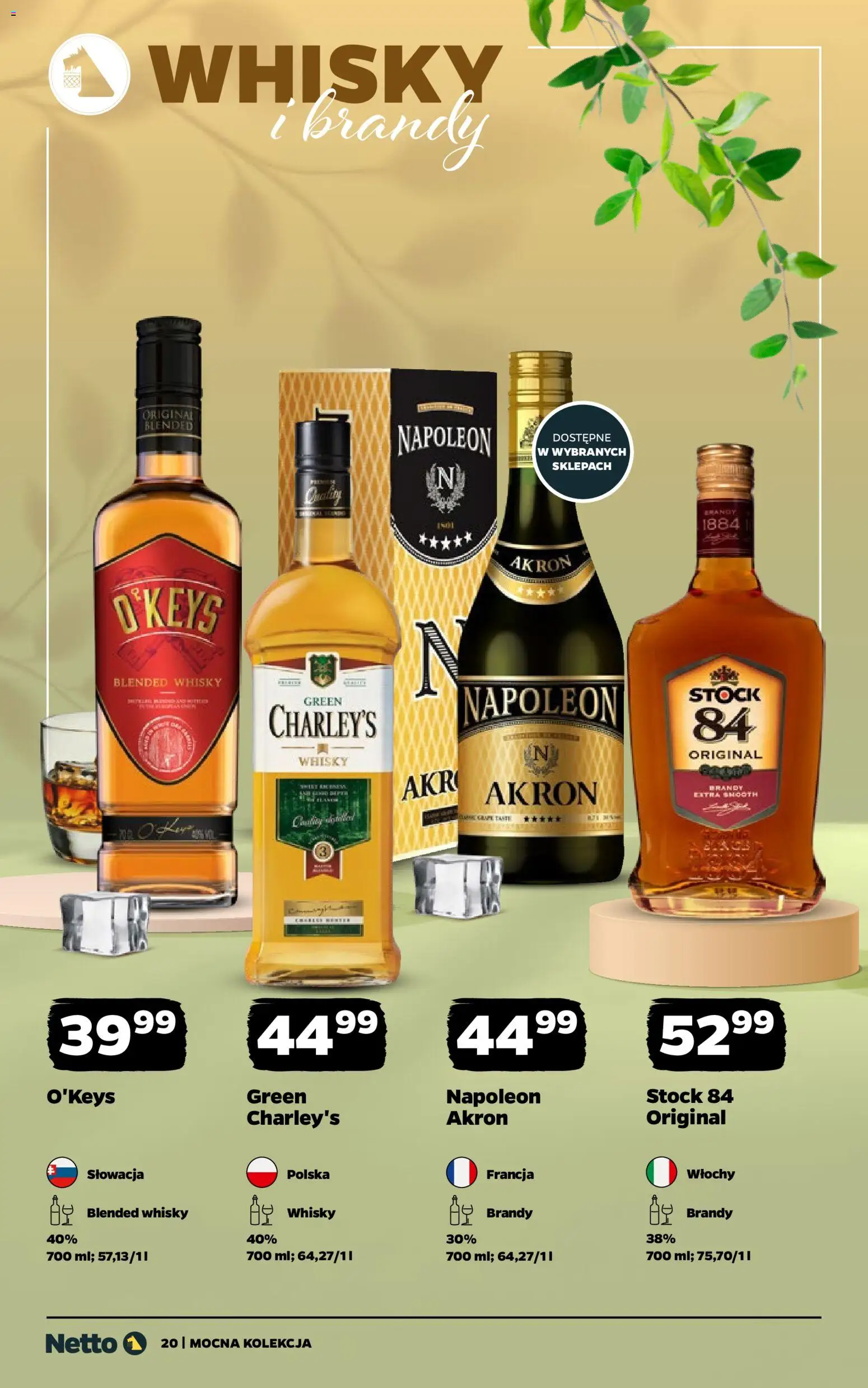 Netto gazetka - Alkohole mocne od 11.05.2026 | Strona: 20 | Produkty: Whisky