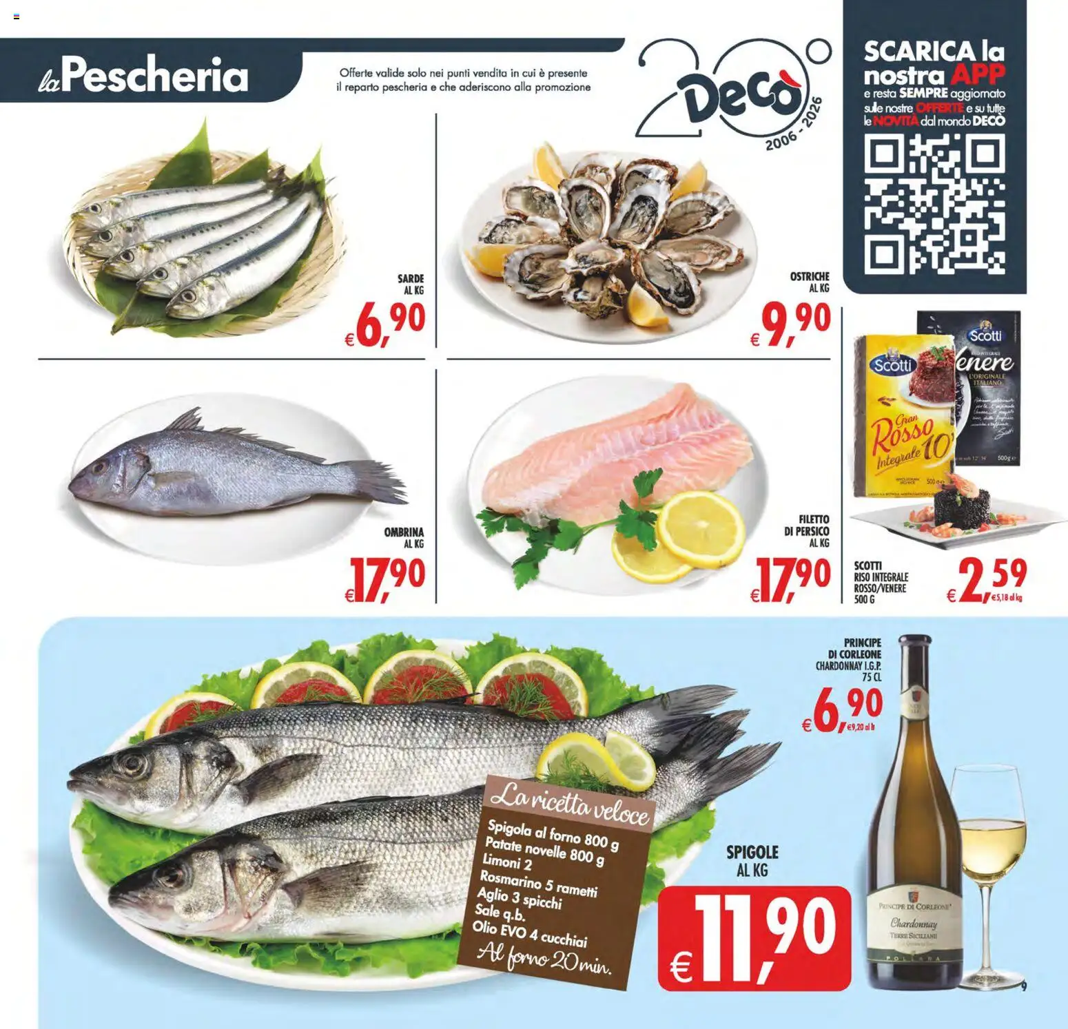 Volantino Decò del 29.05.2026 | Pagina: 11 | Prodotti: Rosmarino, Riso, Spigola, Forno