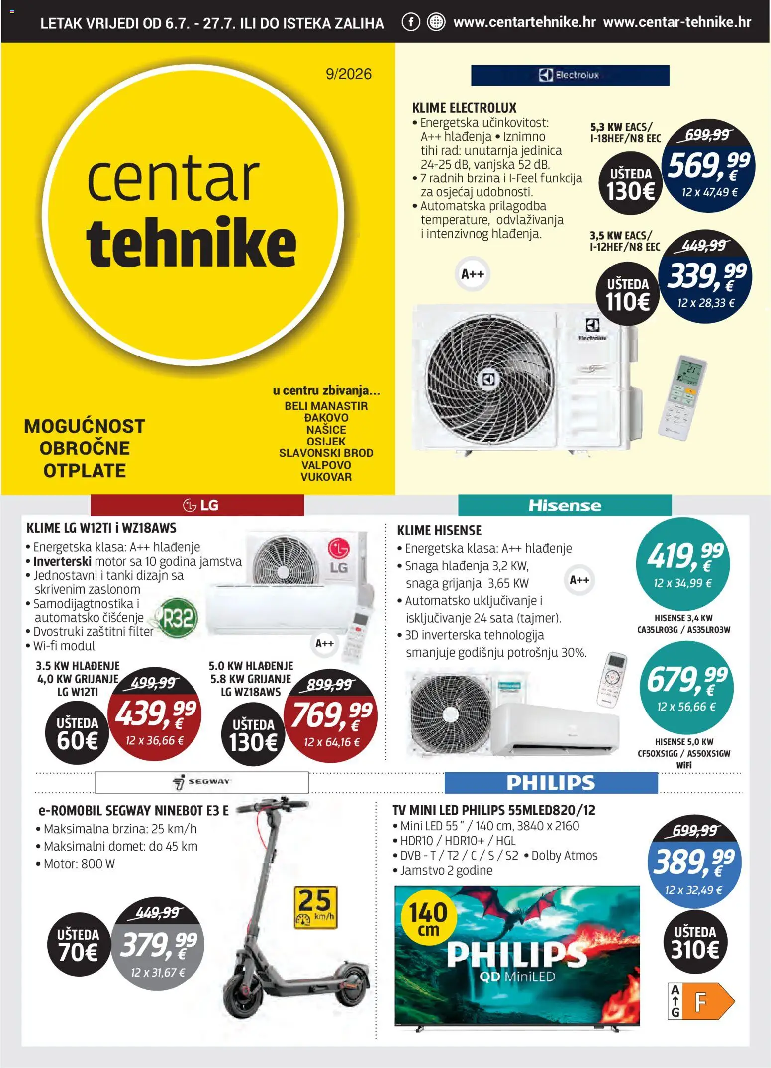 Centar Tehnike katalog | vrijedi od 06.07.2026 | Stranica: 1 | Proizvodi: Tv
