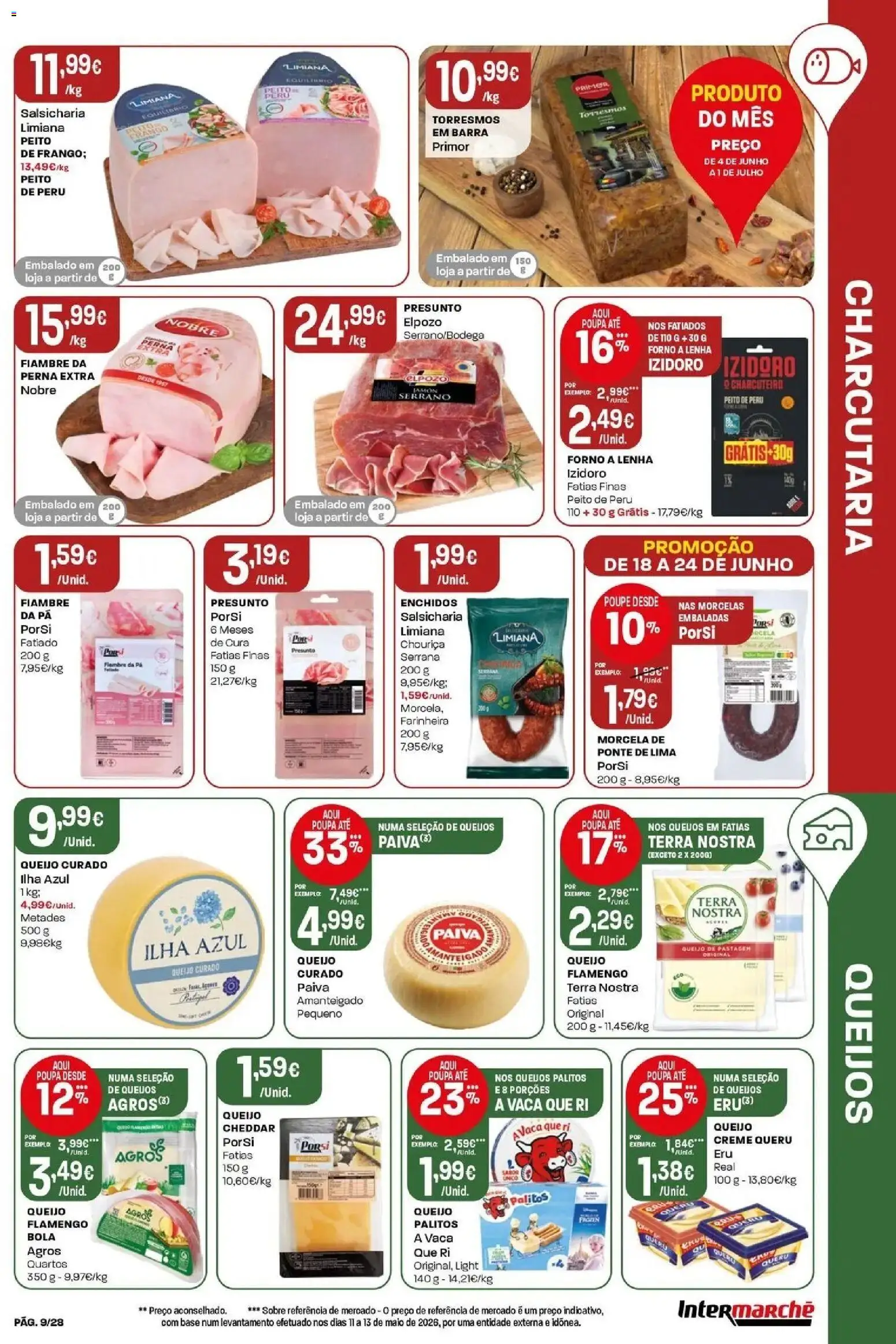 Intermarché - Isto é que são preços BAIXOS │ válido de 18/06/2026 | Página: 9 | Produtos: Frango, Base, Cheddar, Pá