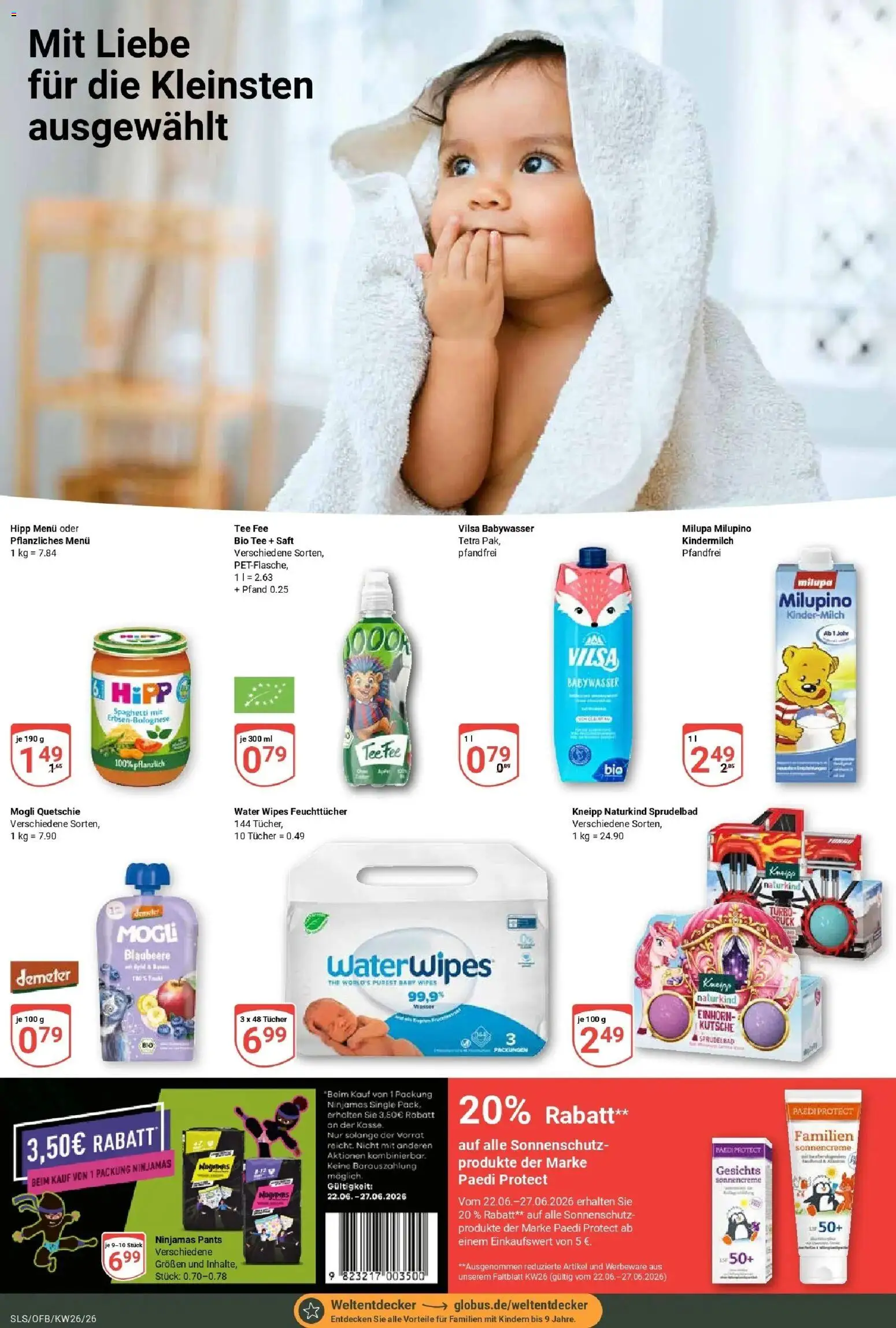 Globus Prospekt Saarlouis – gültig ab 21.06.2026 | Seite: 25 | Produkte: Bad, Wasser, Saft, Tee