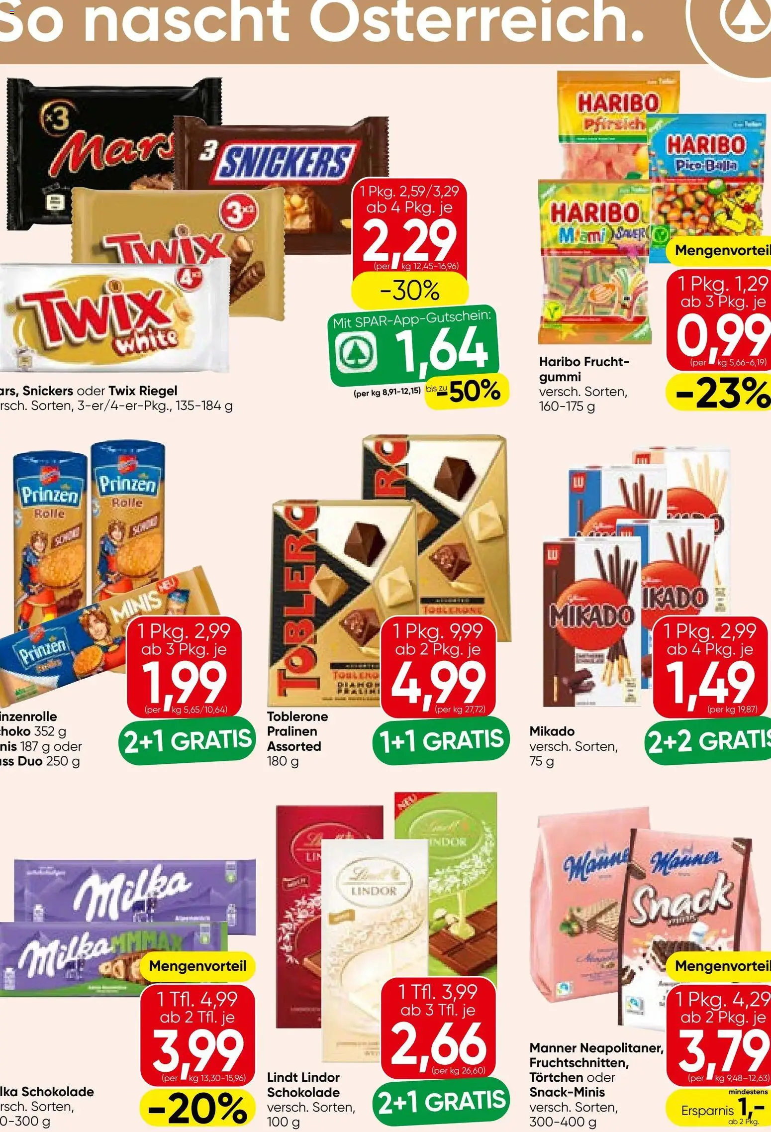 Spar - Flugblatt gültig ab 18.06.2026 | Seite: 16 | Produkte: Pfirsich, Grat, Schokolade