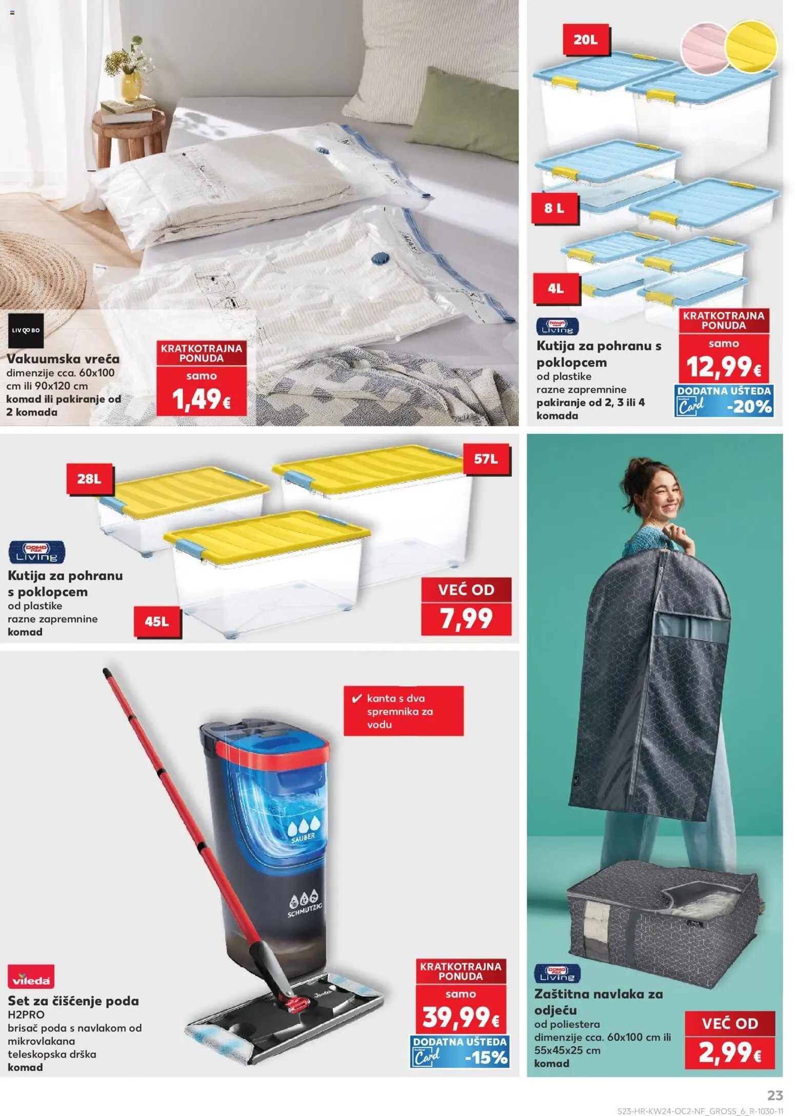 Kaufland HR akciós ujság - amely érvényes a következő dátumtól: 10.06.2026 | Oldal: 23 | Termékek: Vileda