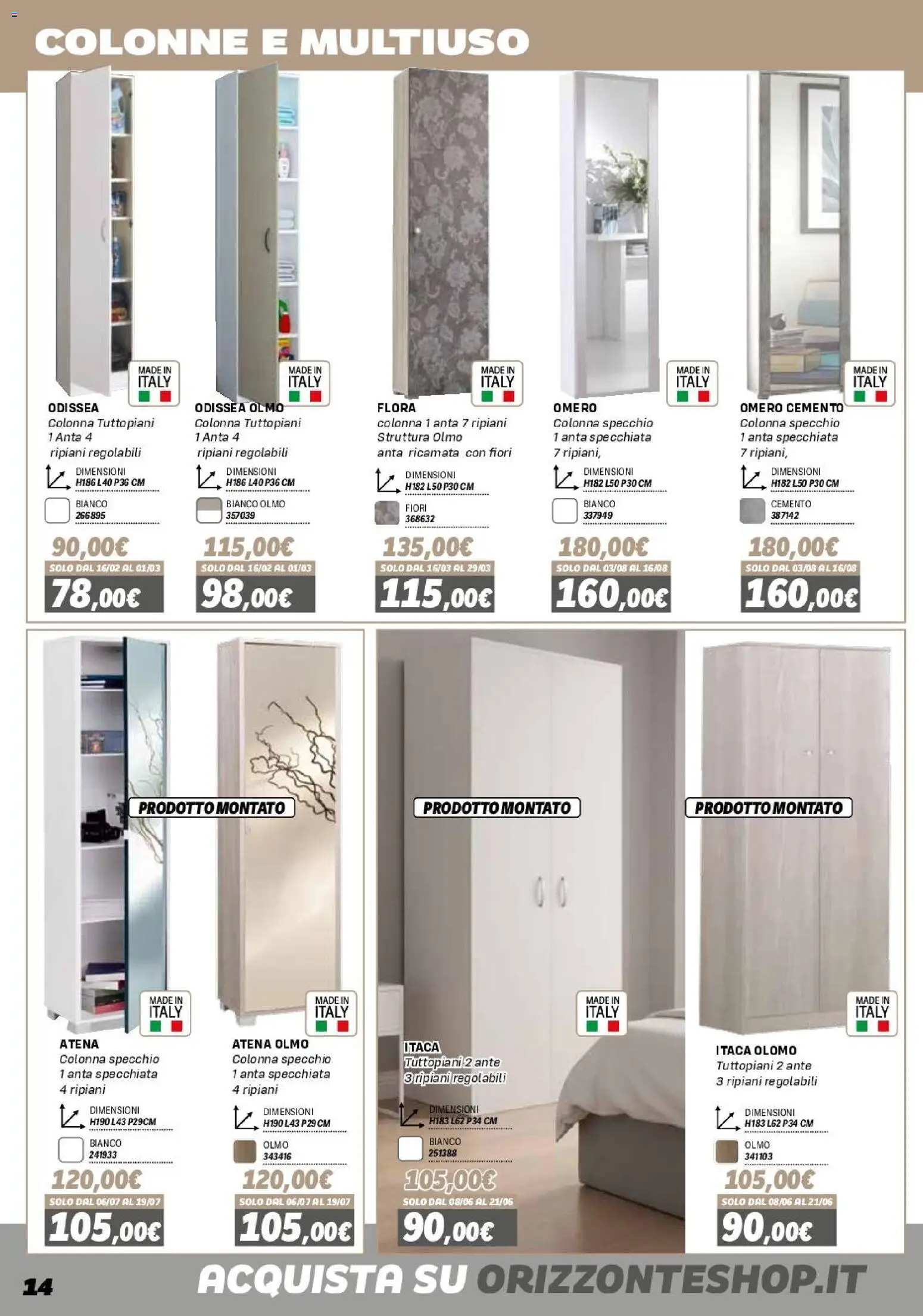 Volantino Orizzonte del 16.01.2026 | Pagina: 14 | Prodotti: Specchio