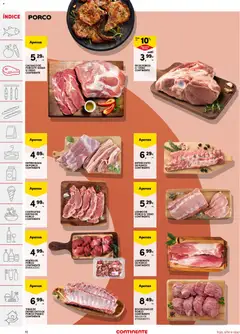 Pré-visualização ENTREMEADA DE PORCO CONTINENTE, Entremeada de porco válido de 05.05.2026 | Página: 10 | Produtos: Lombo, Pá