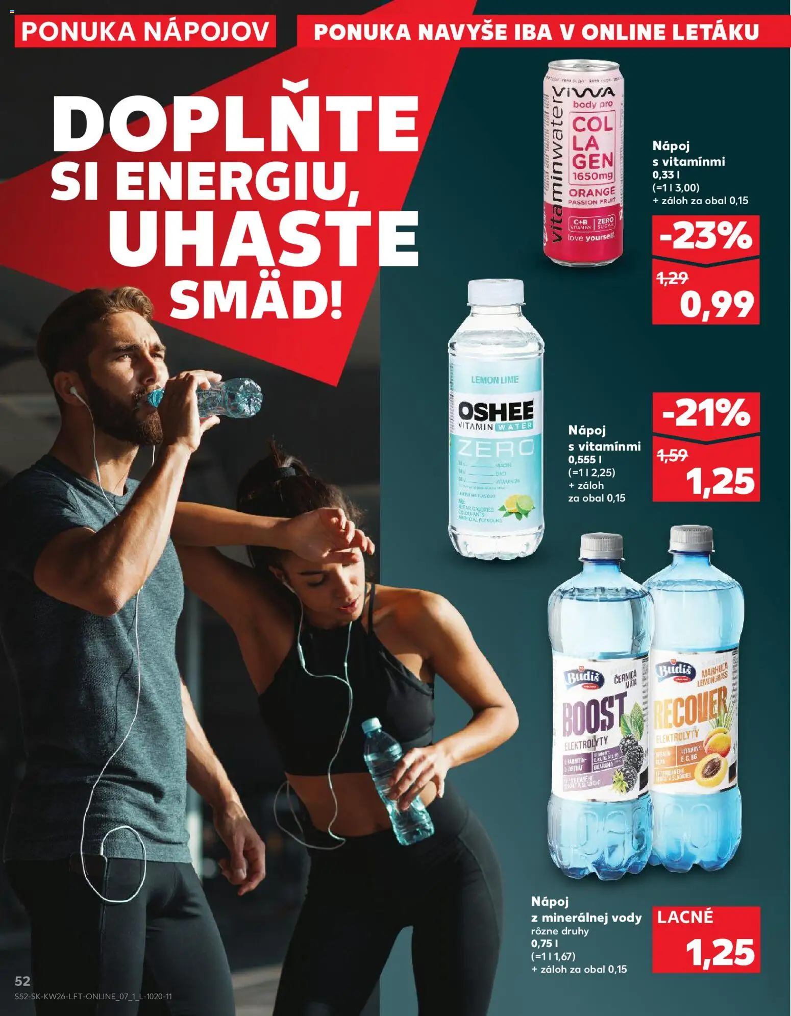 Nové Kaufland akcie – leták je platný od 25.06.2026 | Strana: 52 | Produkty: Budiš