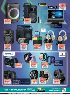 Checkers specials catalogue – valid from 21/09/2026 | Page: 9 | Products: Notebook, Headphones, Smartwatch, Water