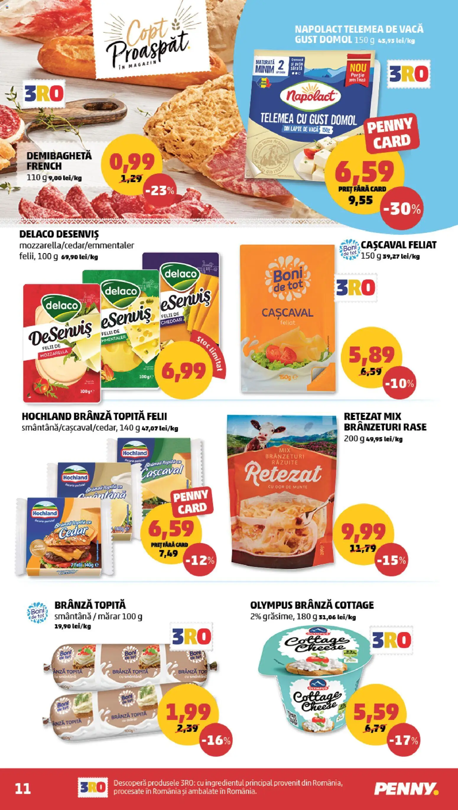 Noul catalog PENNY – valabil de la 24.06.2026 | Pagină: 11 | Produse: Mărar, Mozzarella, Lapte, Brânză
