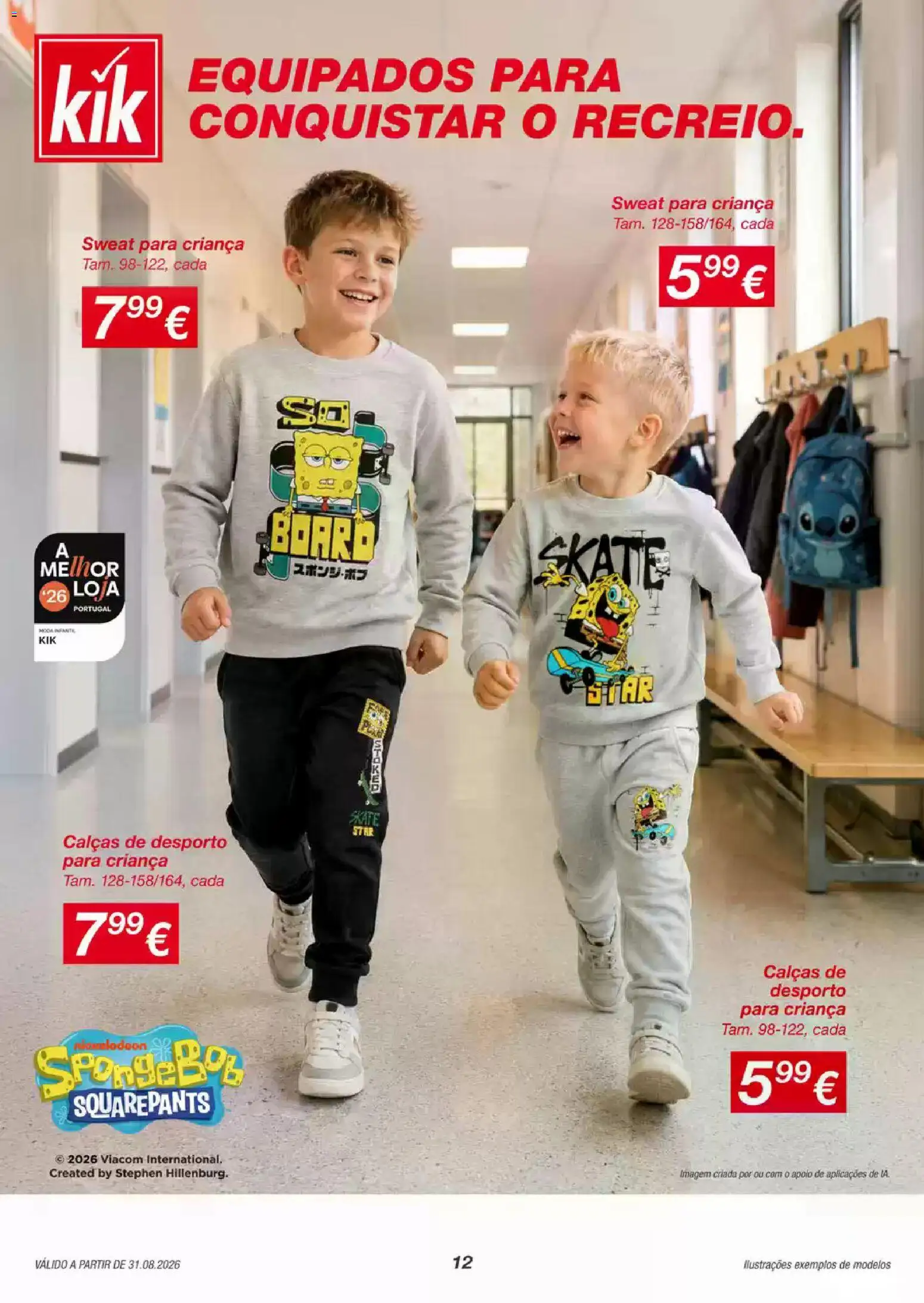 KIK folheto │ válido de 01/09/2026 | Página: 12 | Produtos: Skate, Calças