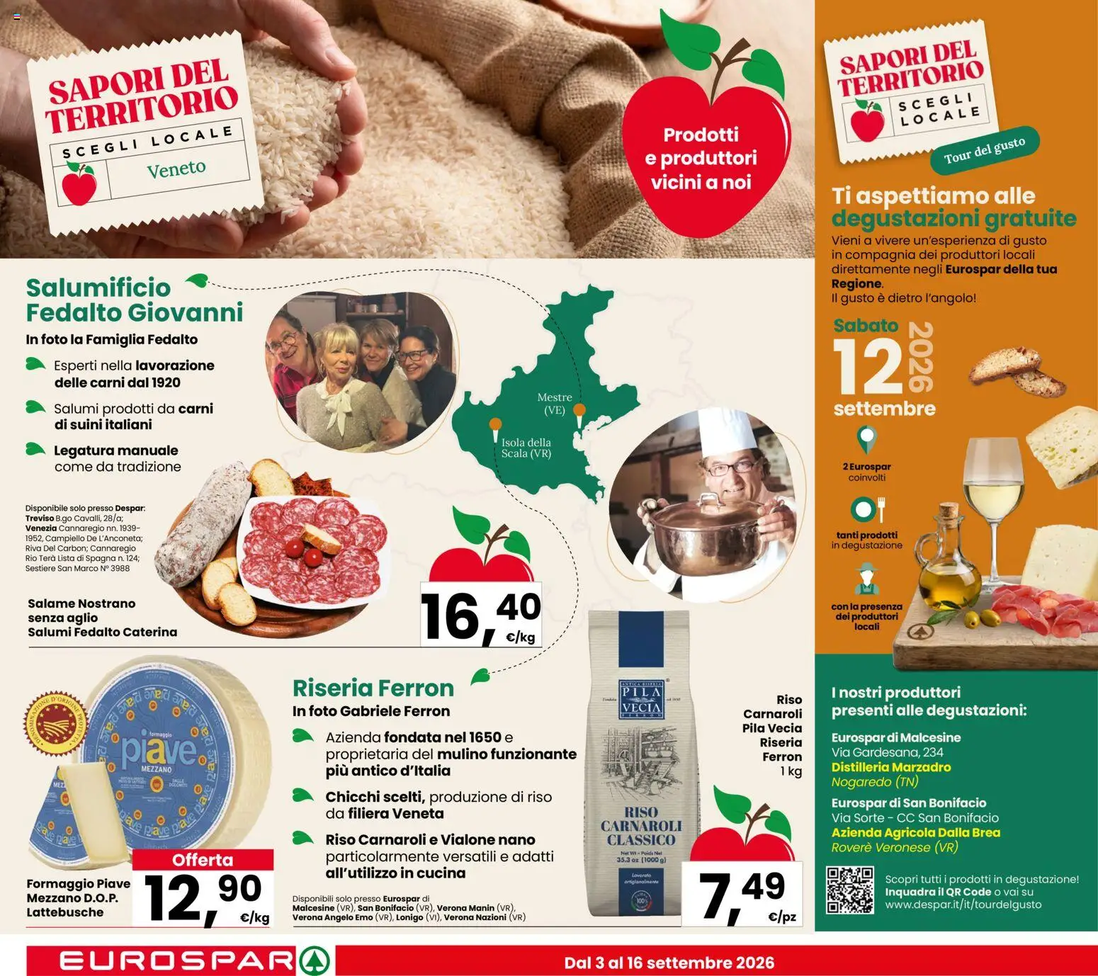 Volantino Eurospar del 03/09/2026 | Pagina: 2 | Prodotti: Riso Carnaroli, Riso, Aglio, Scala