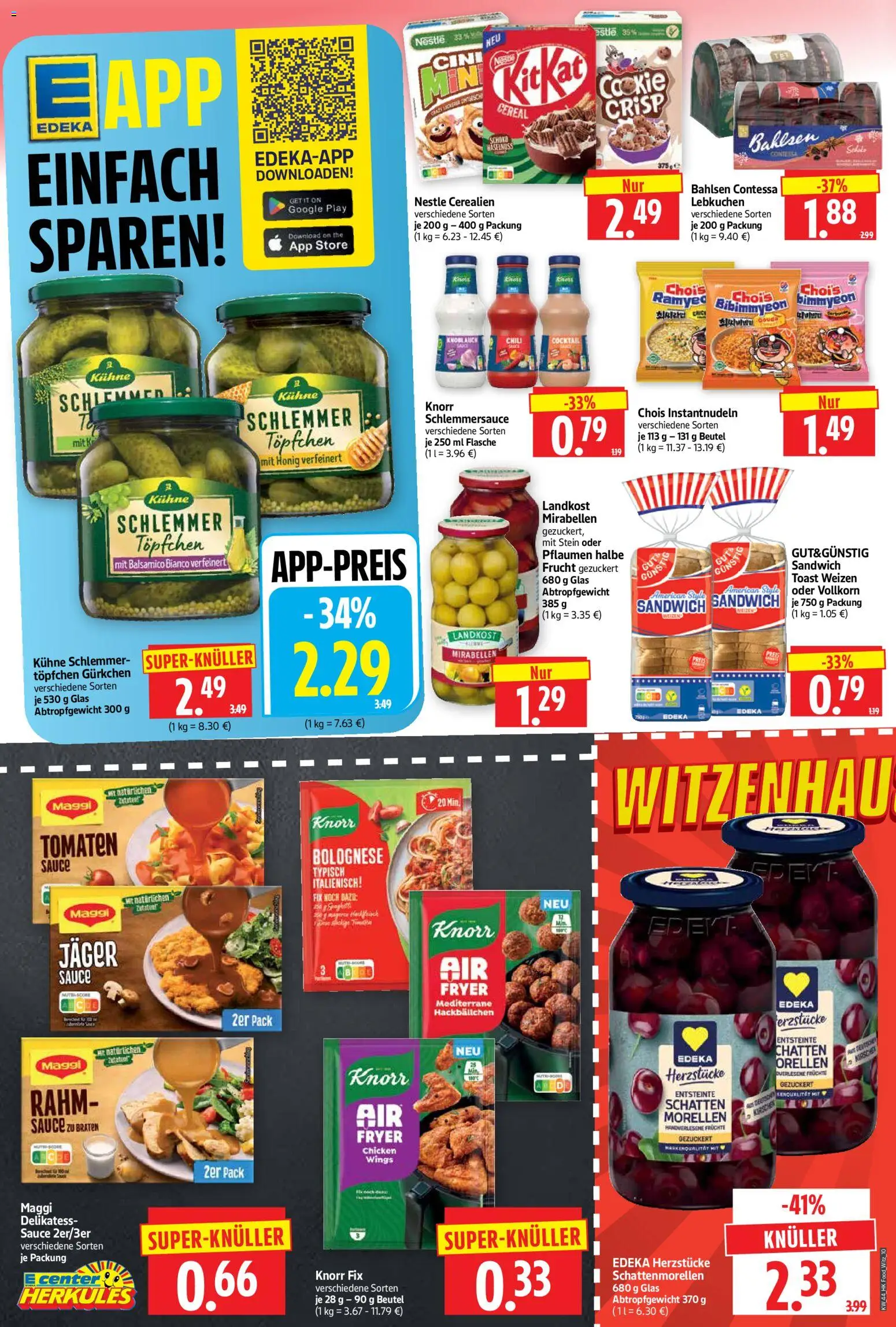 HERKULES Prospekt – gültig ab 26.10.2026 | Seite: 10 | Produkte: Knorr fix, Pflaumen, Balsamico, Knoblauch
