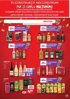 Ofertele Auchan valabile de la 30.09.2026 | Pagină: 23 | Produse: Zero, Apple, Rom, Whiskey