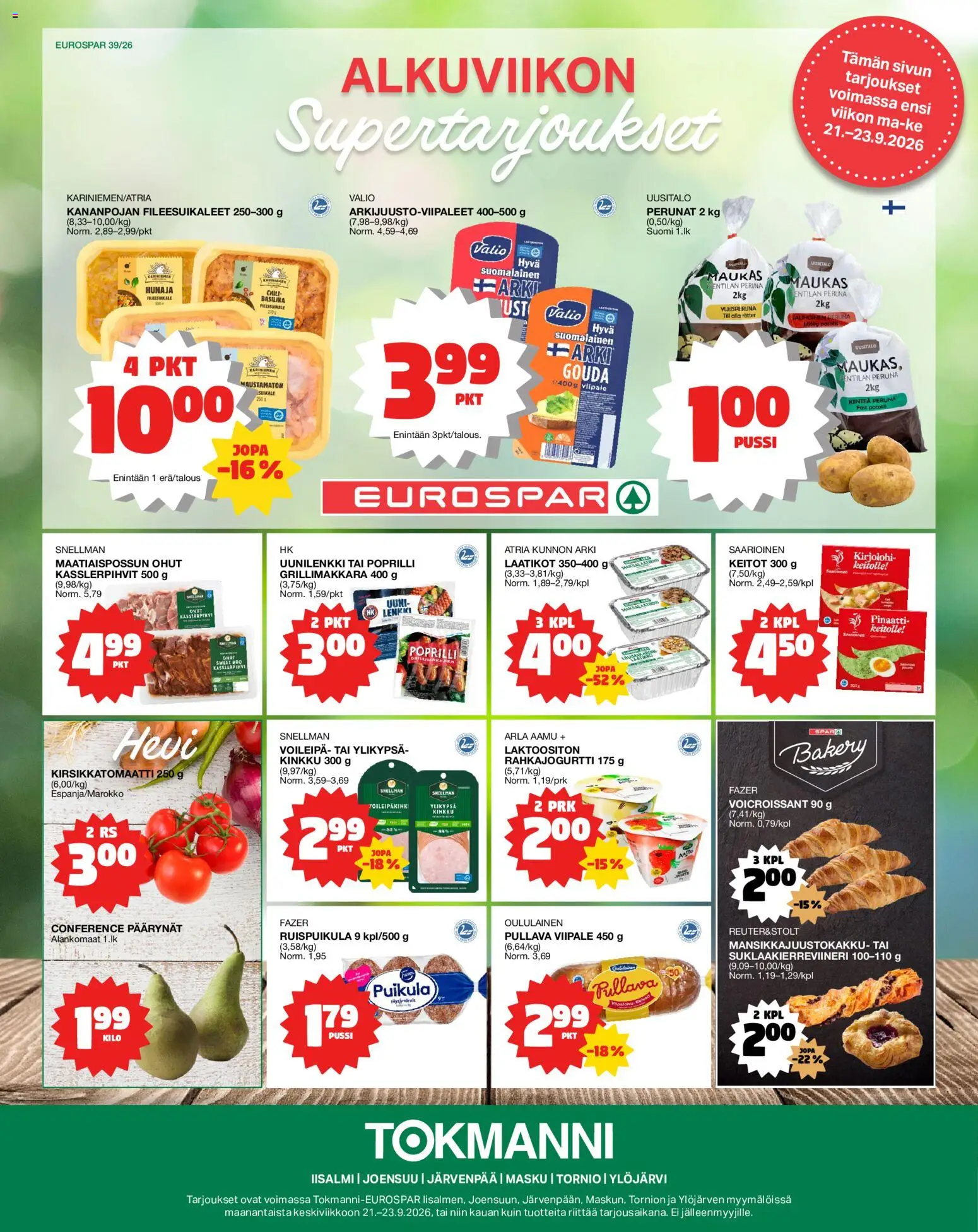 Tokmanni Eurospar – voimassa 21/09/2026 alkaen | Sivu: 1