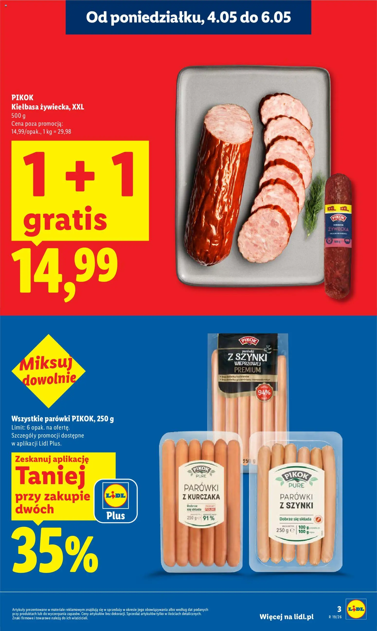 Lidl Polsko leták od 04.05.2026 | Strana: 3 | Produkty: Pikok